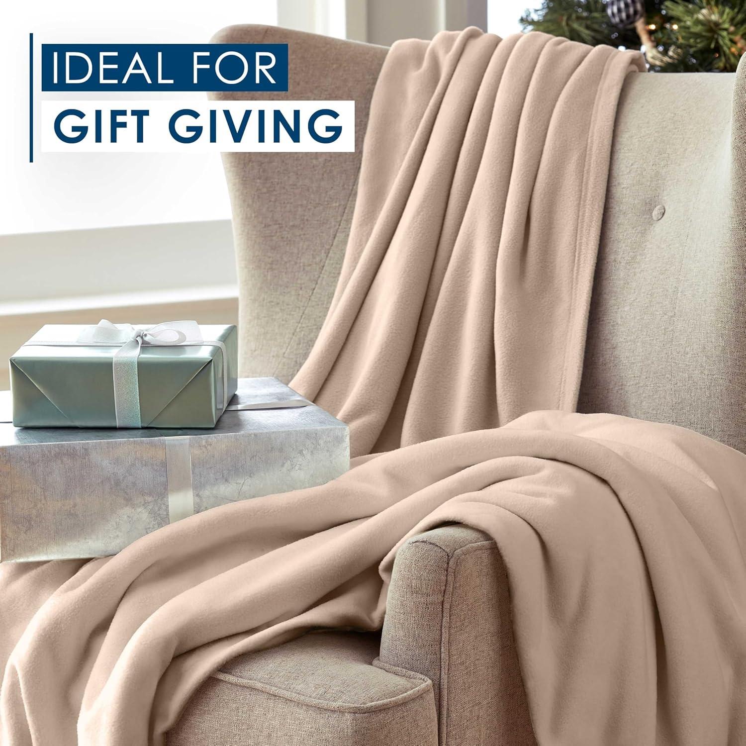 Martex Super Soft Fleece Blanket All Season, Warm, Lightweight, Cozy Throw Blanket