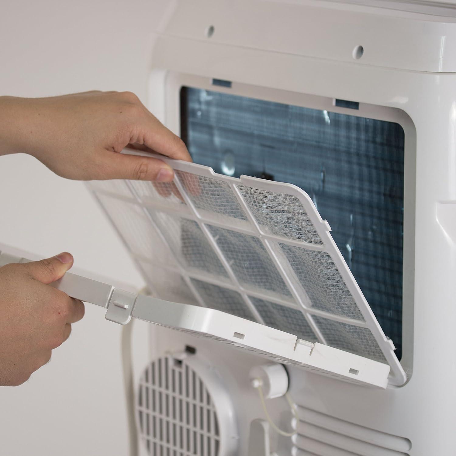 BLACK+DECKER BPACT12HWT 6,000 BTU SACC/CEC (12,000 BTU ASHRAE) Portable Air Conditioner with Heat & Remote Control