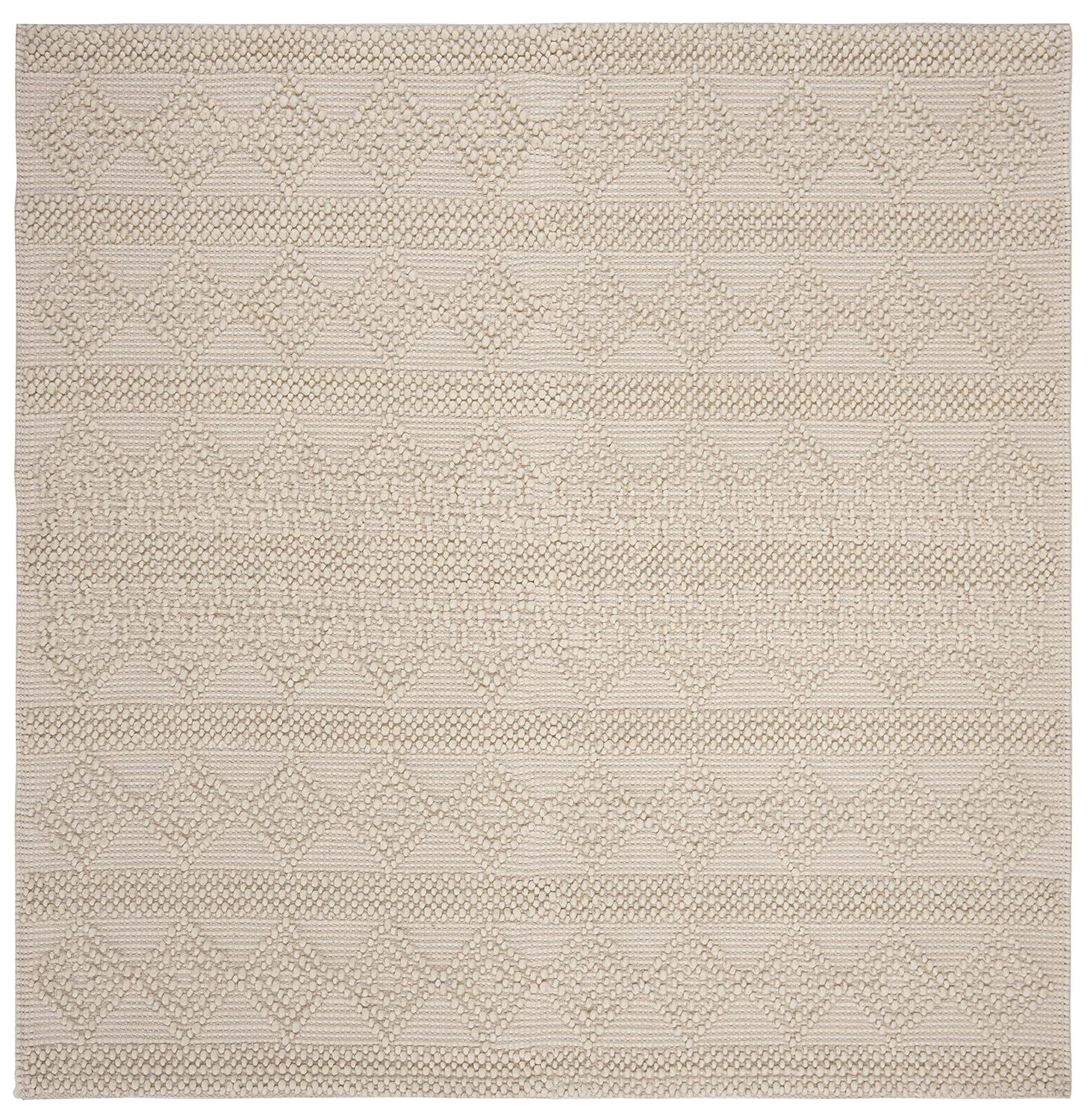 Natura Hand Woven 60% Wool And 40% Cotton Geometric Rug