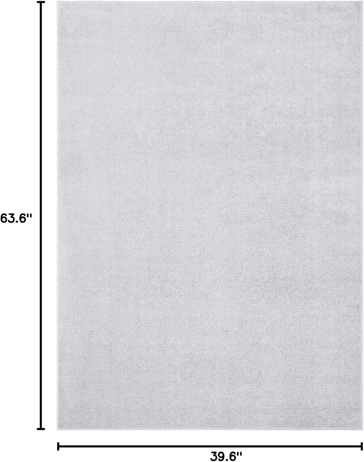 Non-Slip NSD120 Power Loomed Area Rug - Light Grey - 3'3"x5'3" - Safavieh.