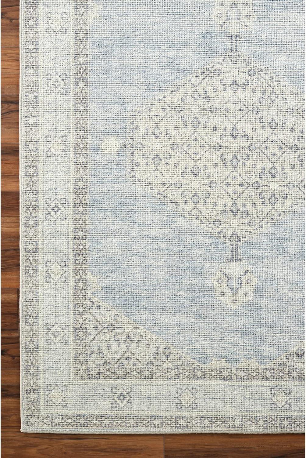 Becki Owens x Livabliss Lila Oriental Dusty Blue Area Rug