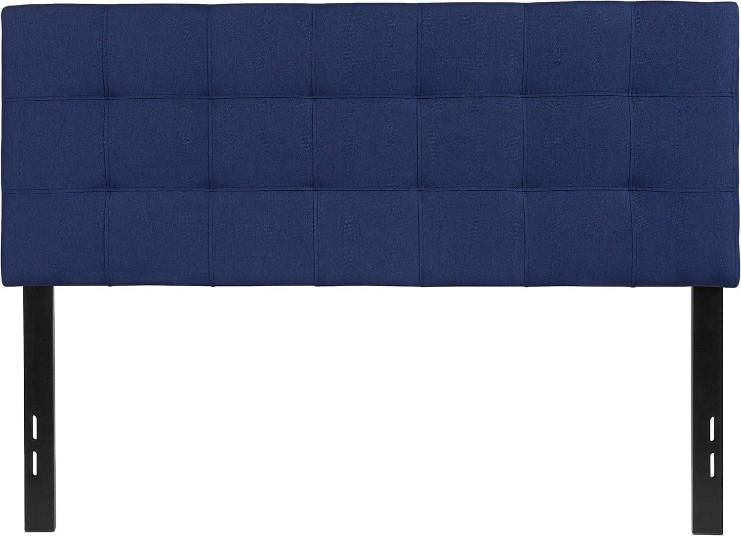 Flash Furniture Bedford Tufted Upholstered Full Size Headboard in Navy Fabric