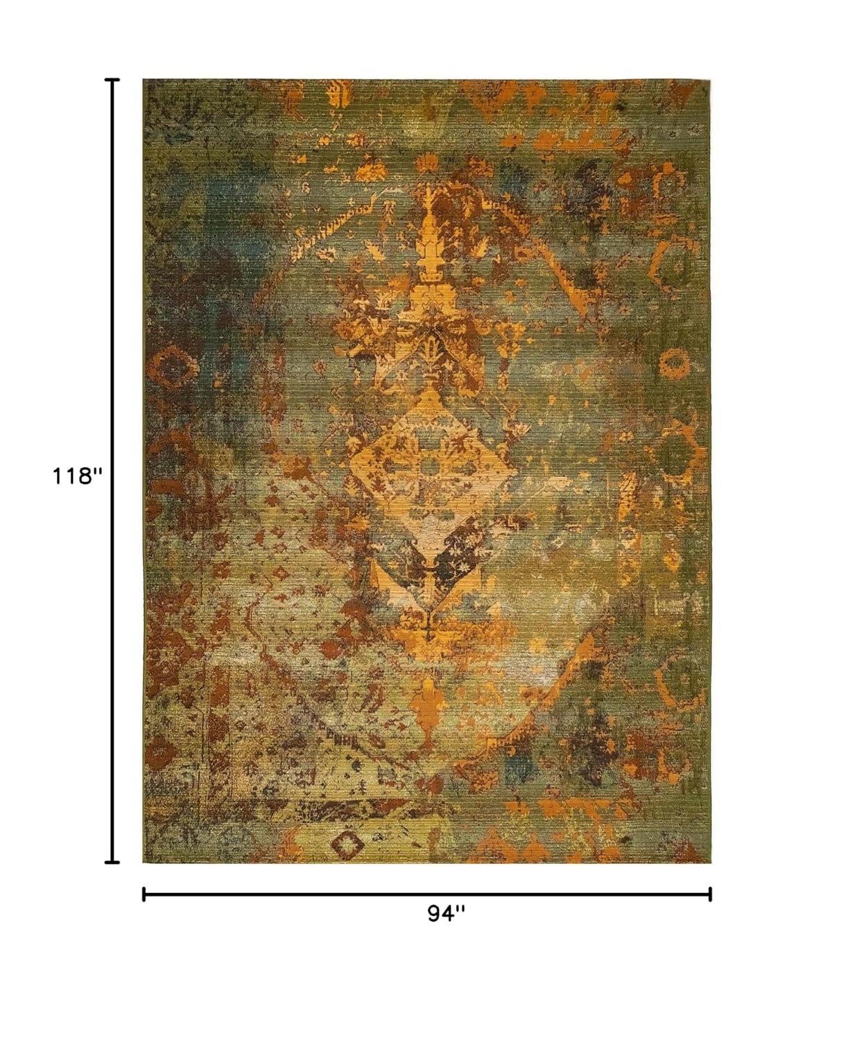 Liora Manne Marina Kermin Indoor/Outdoor Rug Green 7'10" x 9'10"
