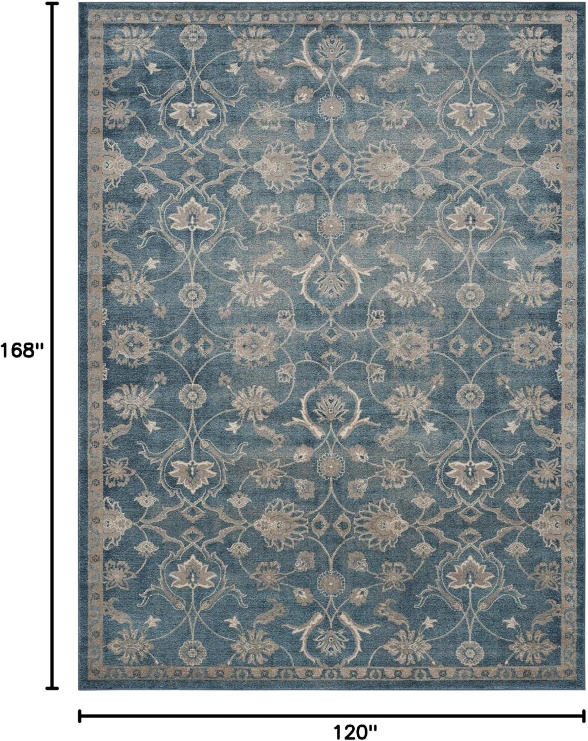 SAFAVIEH Sofia Ethelinda Floral Area Rug, Blue/Beige, 10' x 14'