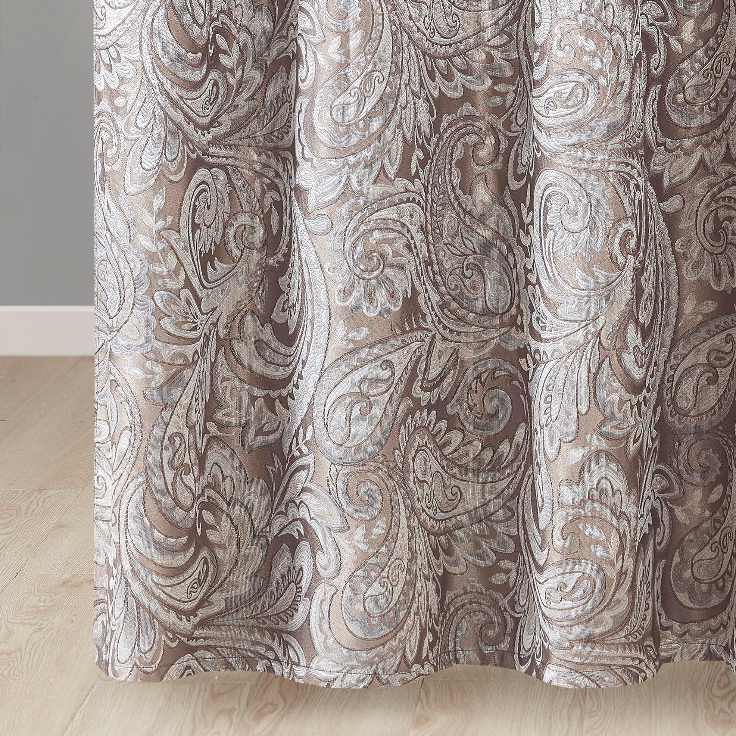 Aubrey Paisley Jacquard Shower Curtain