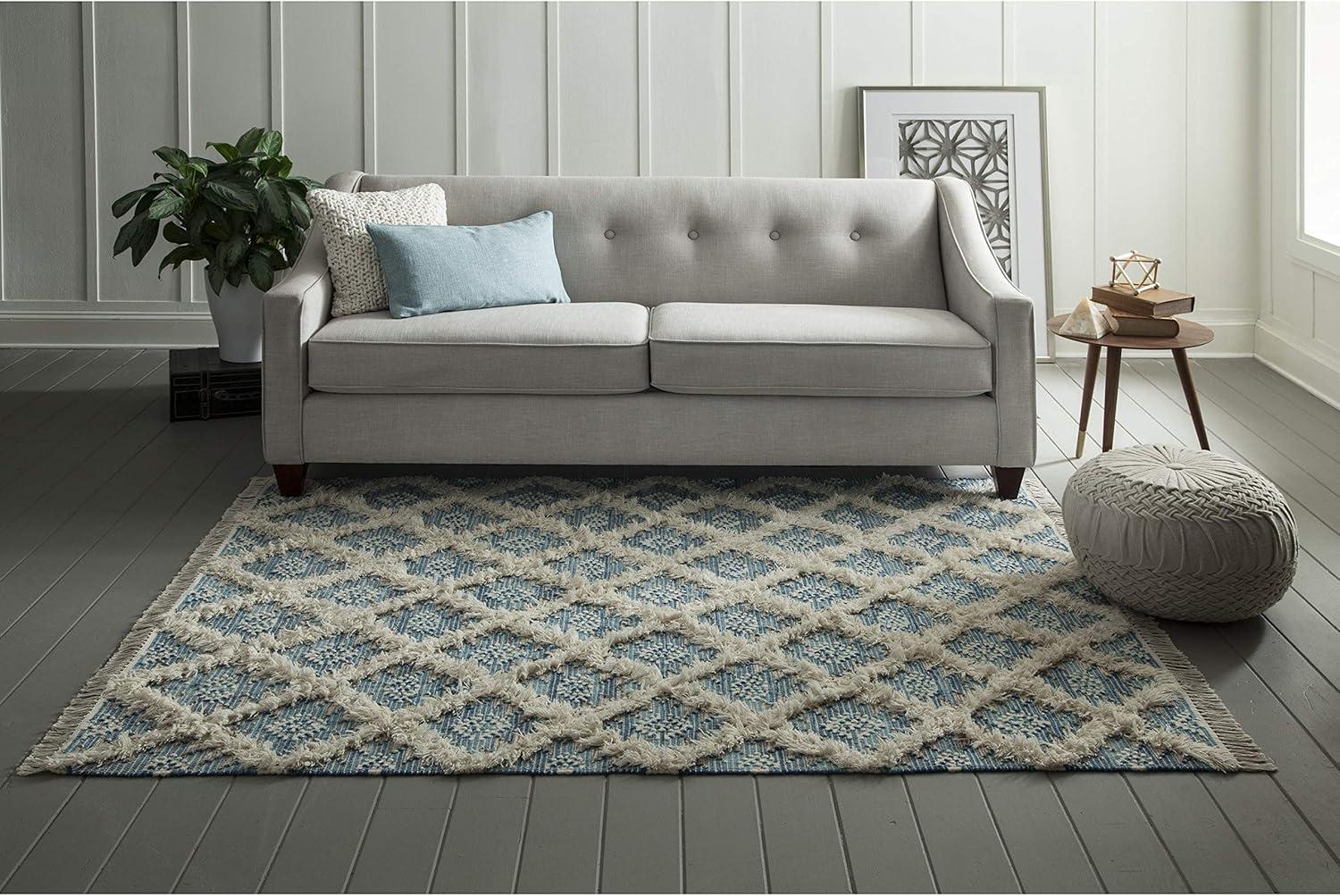 Momeni Harper Hand Made Wool Grey Area Rug 5' X 7'