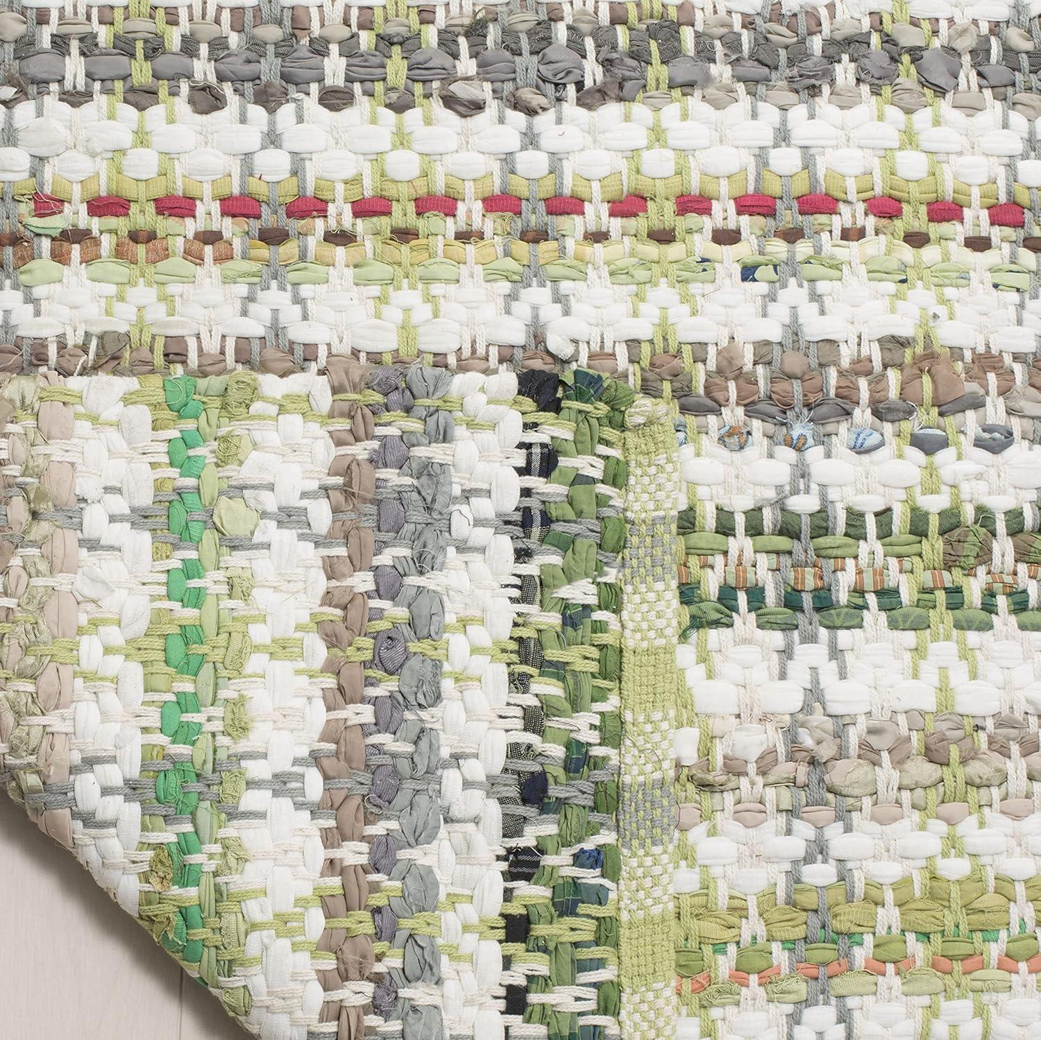 Montauk MTK950 Hand Woven Indoor Area Rug - Green/Multi - 5'x8' - Safavieh.