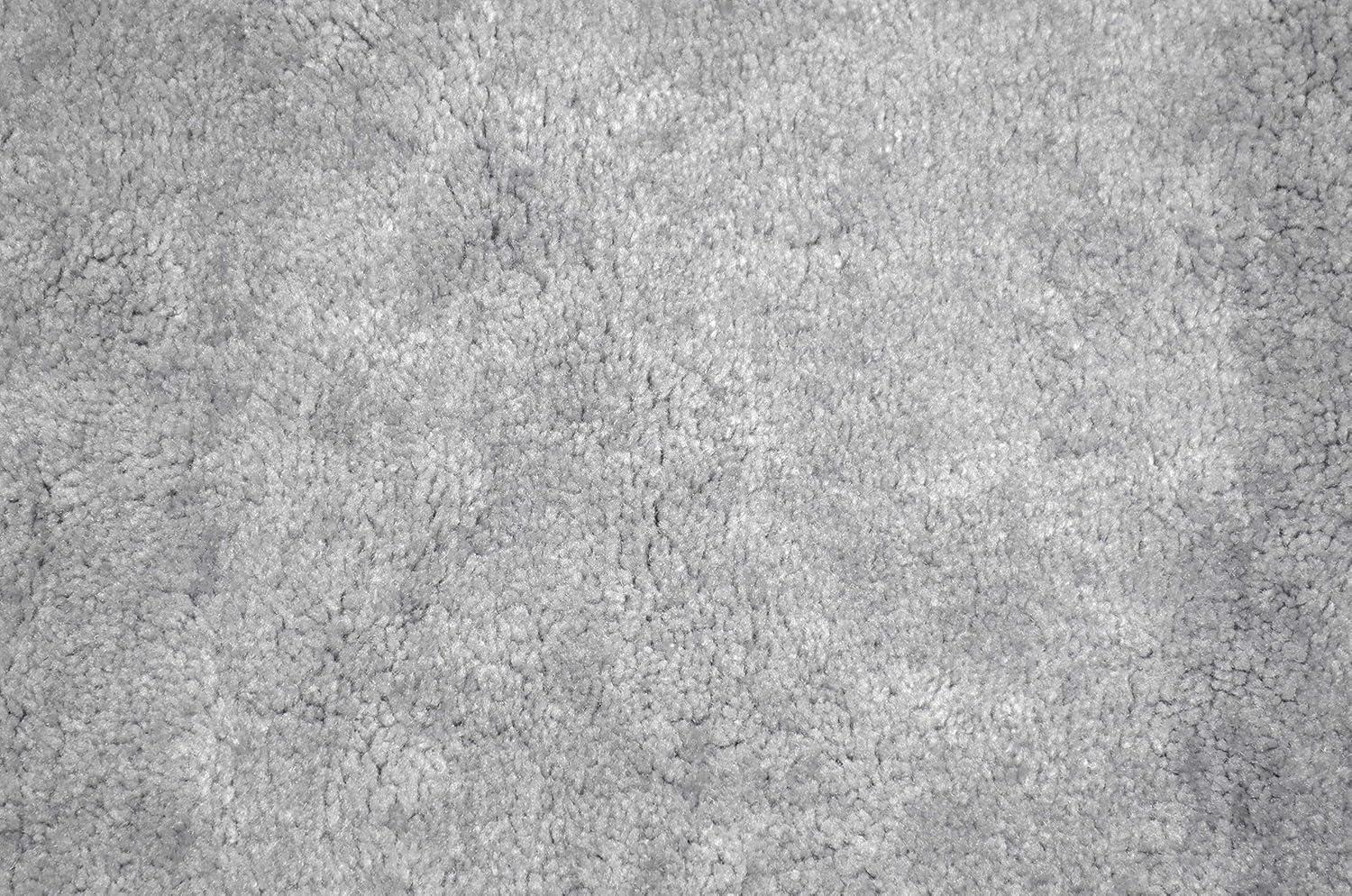 Washable Bathroom Carpet Platinum Gray - Garland Rug