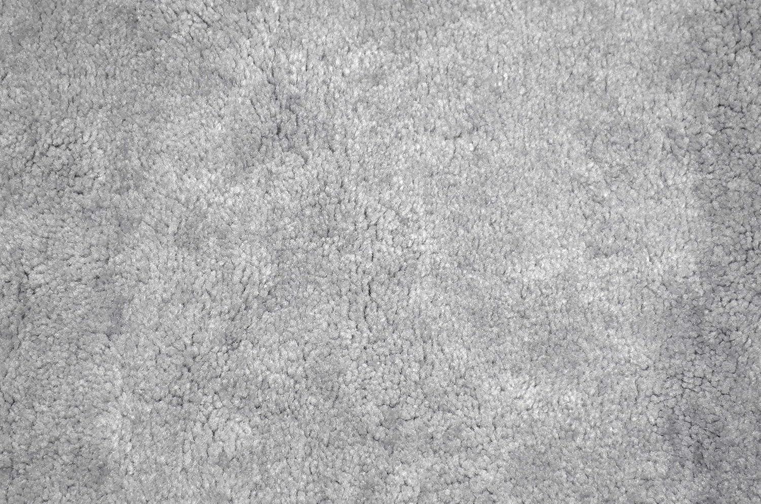 5'x6' Washable Bathroom Carpet Platinum Gray - Garland Rug