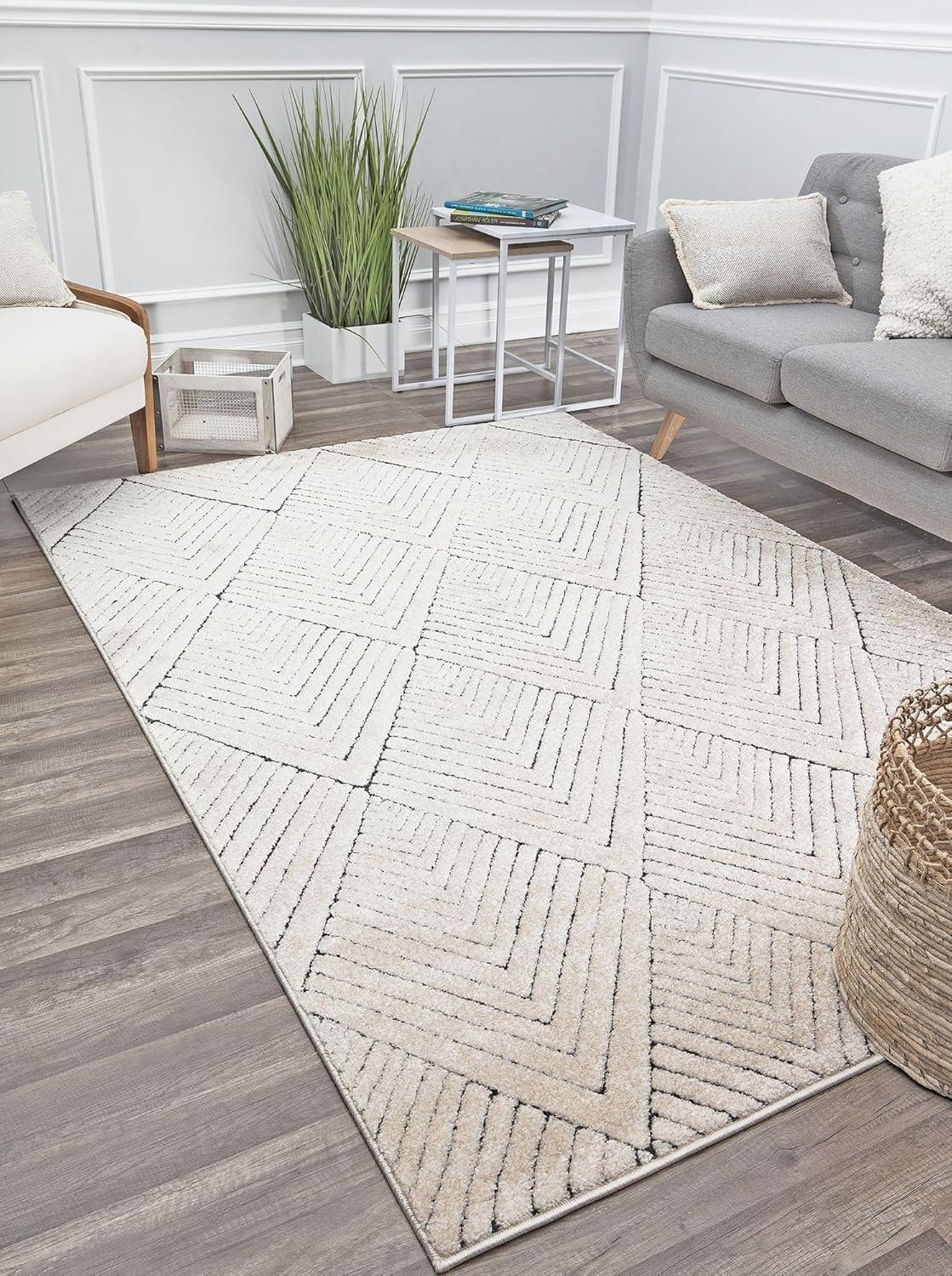 Cadence Contemporary Alabaster Area Rug