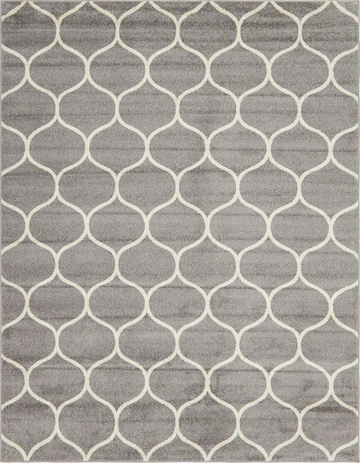 Unique Loom Trellis Frieze Rounded Area Rug