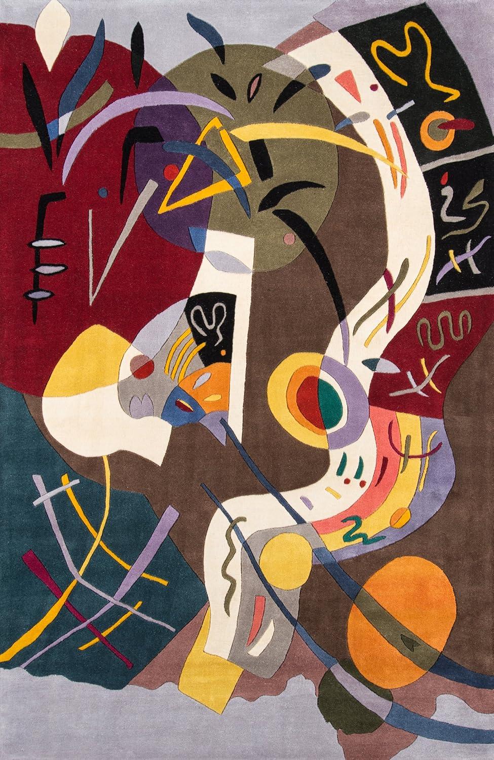 Momeni New Wave 5'3" X 8' Contemporary Hand Tufted Wool Rug