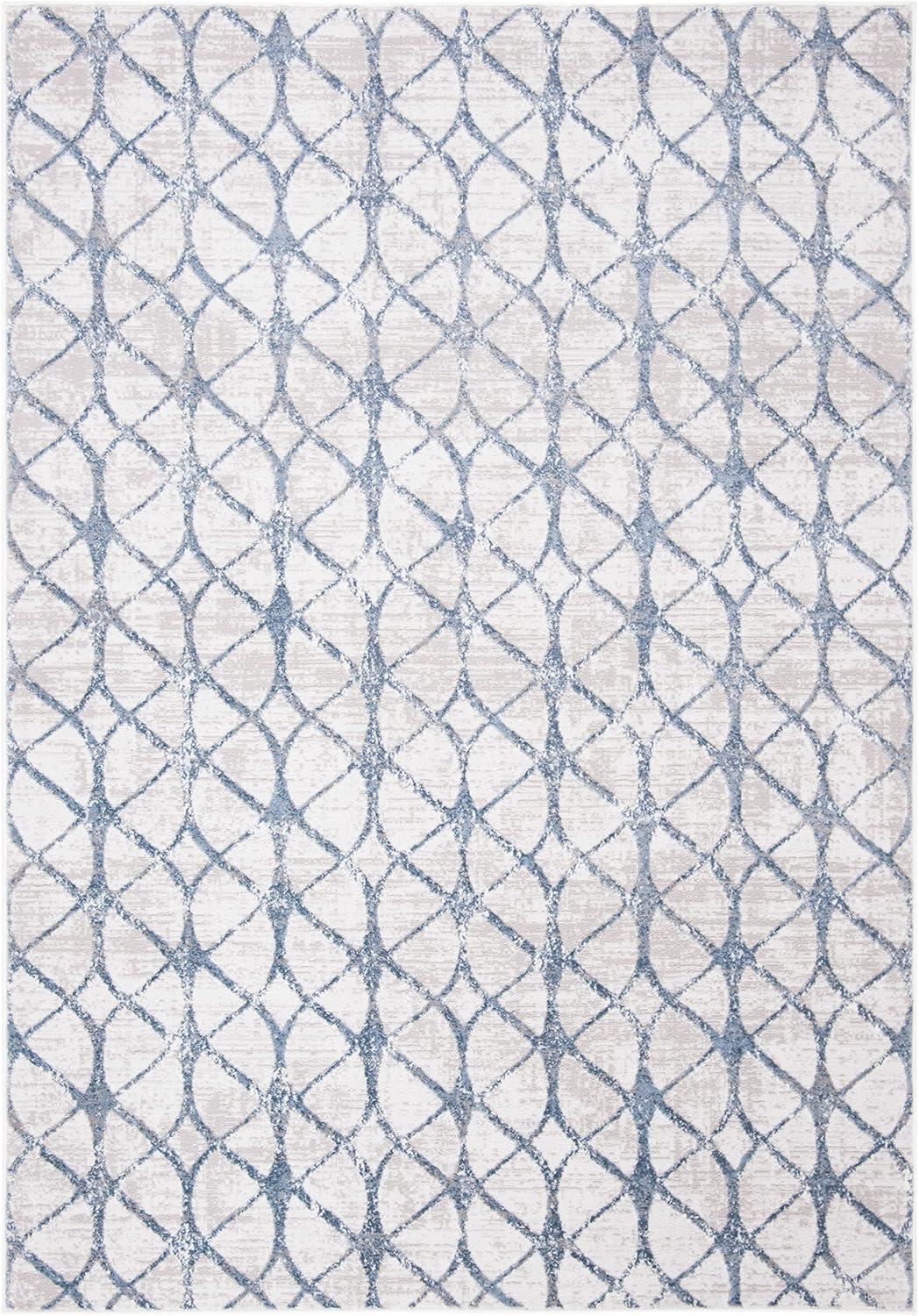 Amelia ALA792 Power Loomed Area Rug - Grey/Blue - 4'x6' - Safavieh.
