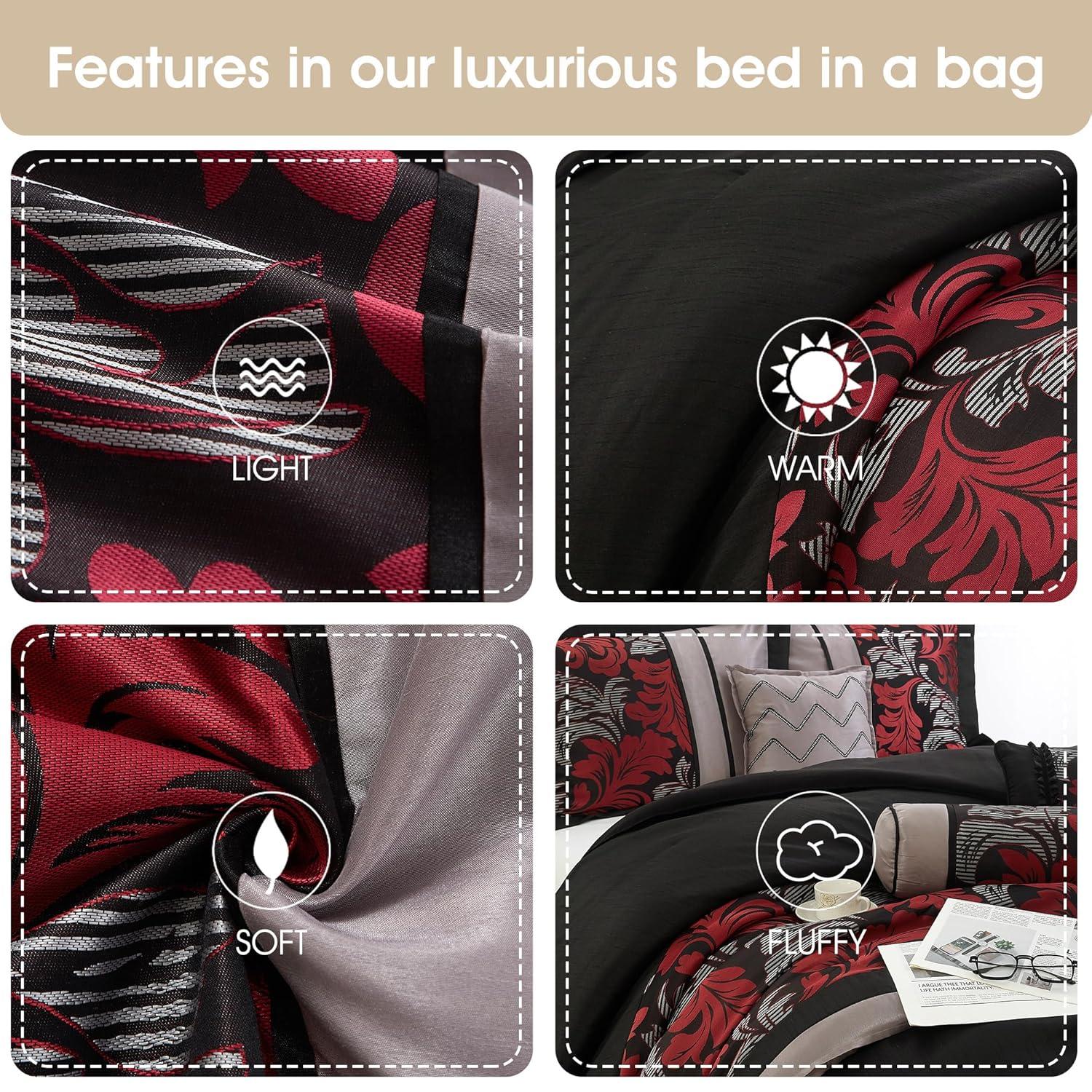 Nanshing America, Inc  Pierre 7 Piece Luxury Glam Comforter Set & Reviews | Wayfair