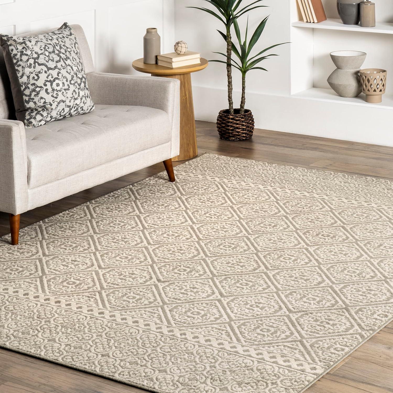 Nuloom Transitional Floral Jeanette Indoor Area Rug