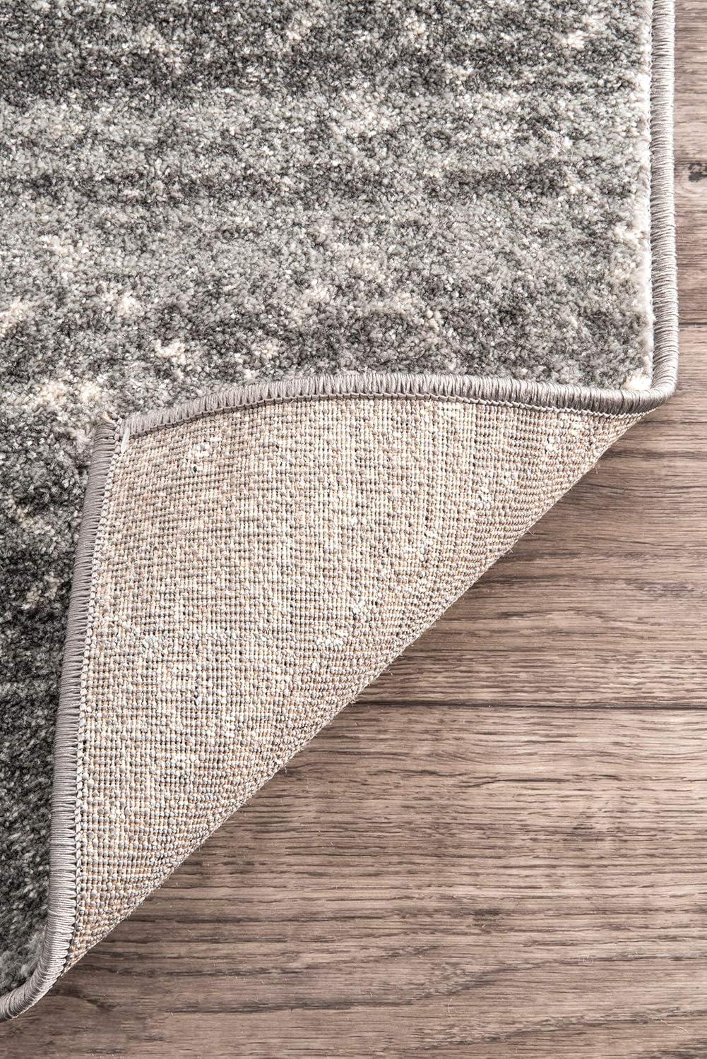 nuLOOM Moroccan Blythe Dark Grey 6' 7" x 9' Transitional Area Rug