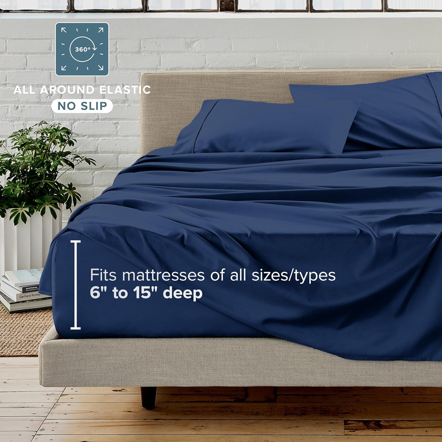 Bare Home 1800 Premium Microfiber Reversible Bed-In-A-Bag