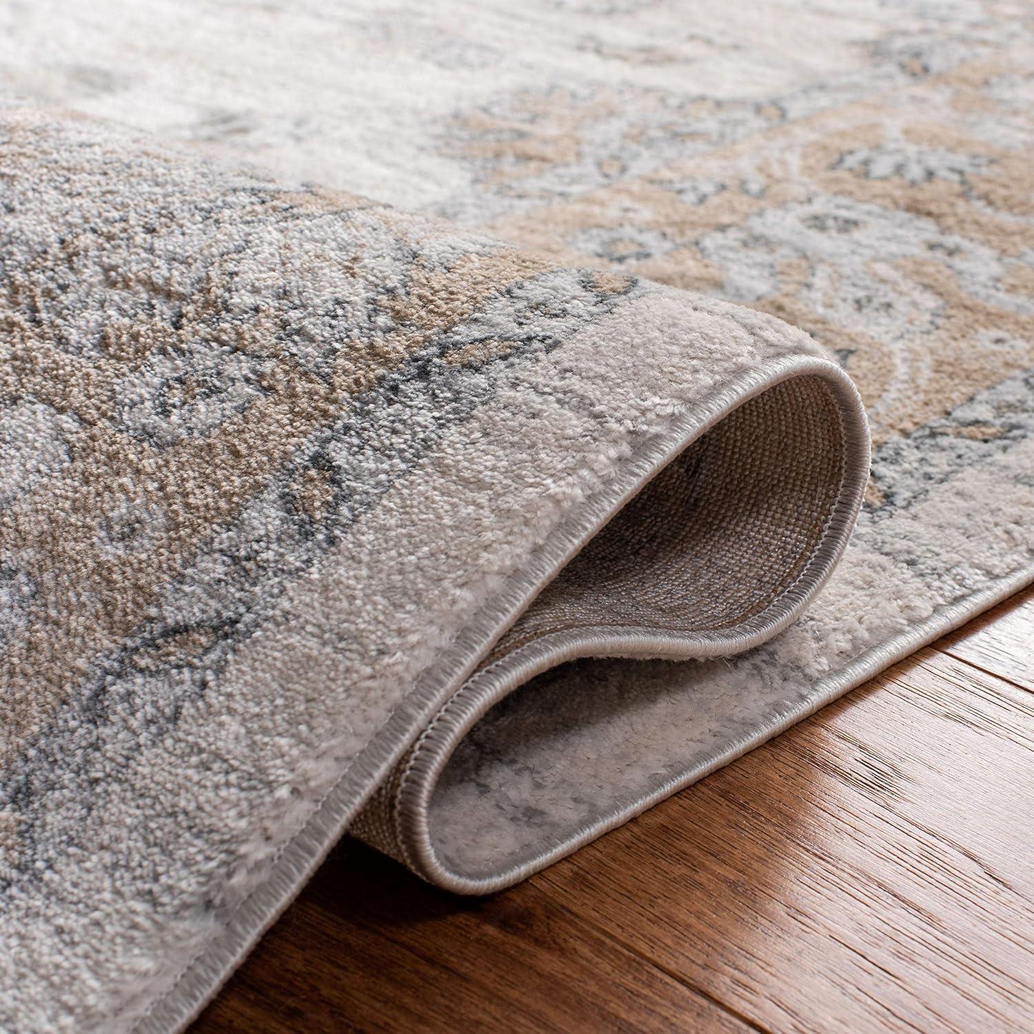 Isabella ISA940 Power Loomed Area Rug - Cream/Beige - 8'x10' - Safavieh