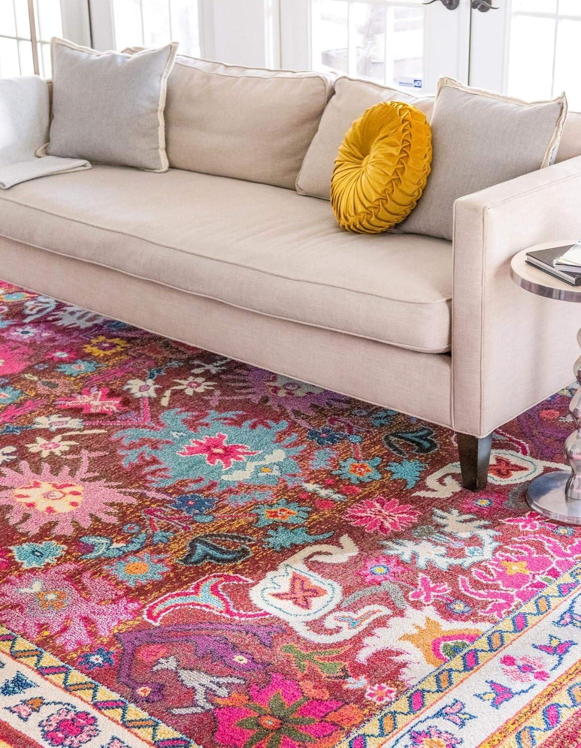 Medici Multi-Color Synthetic Bohemian Area Rug 8' x 11'