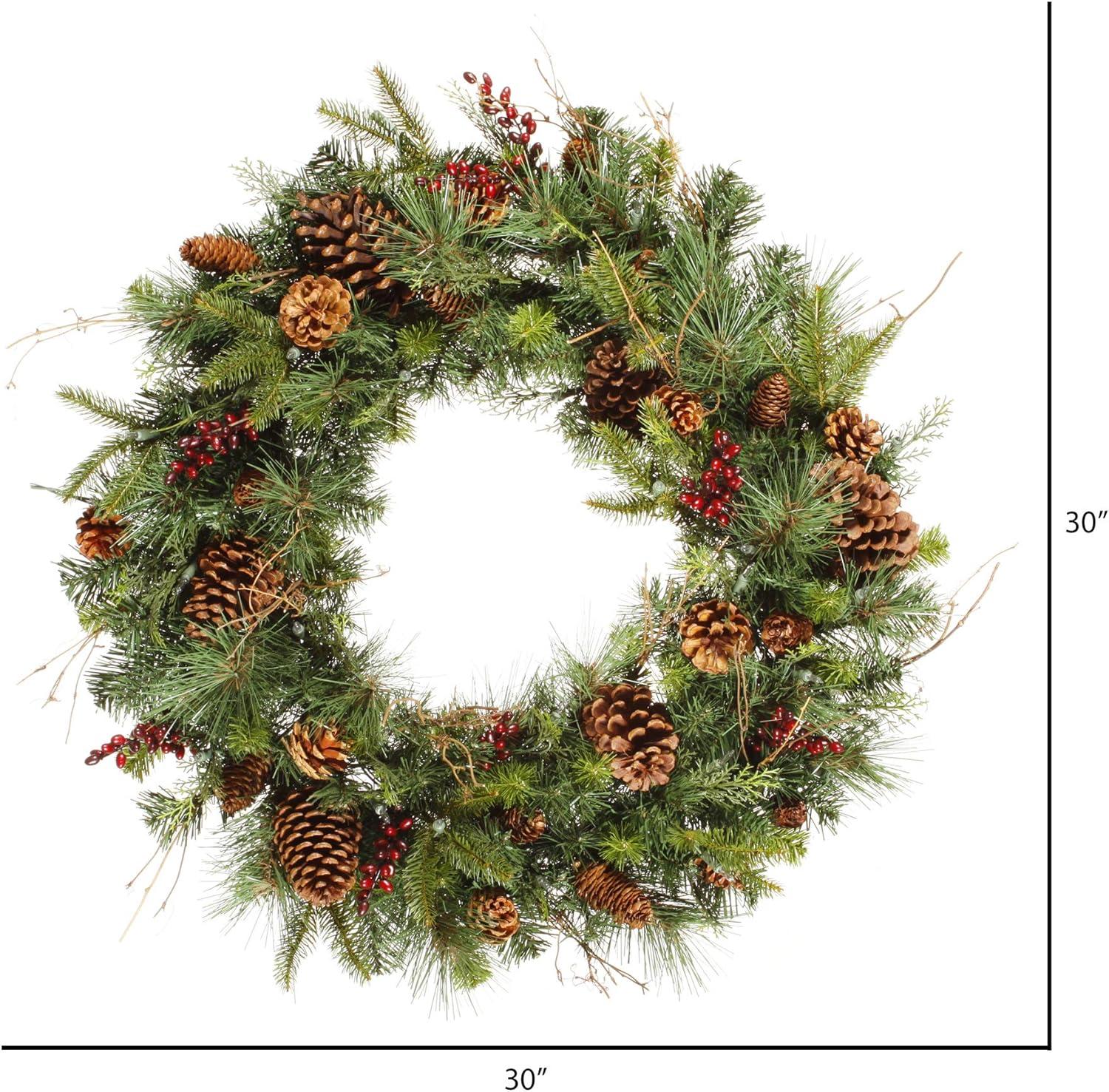 Vickerman Cibola Mix Berry Artificial Christmas Wreath