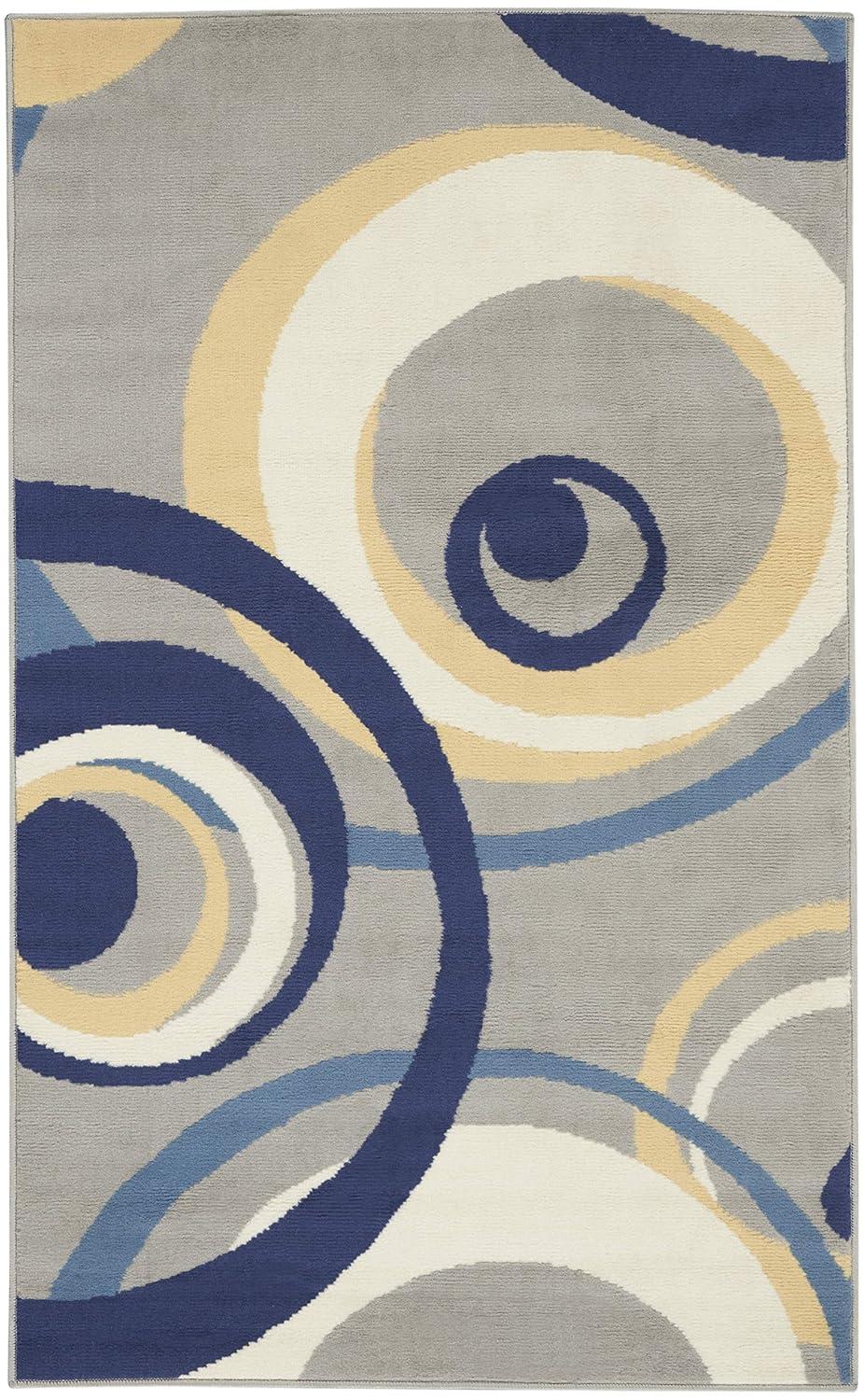 Nourison Grafix GRF21 Indoor only Area Rug - Grey 3' x 5'