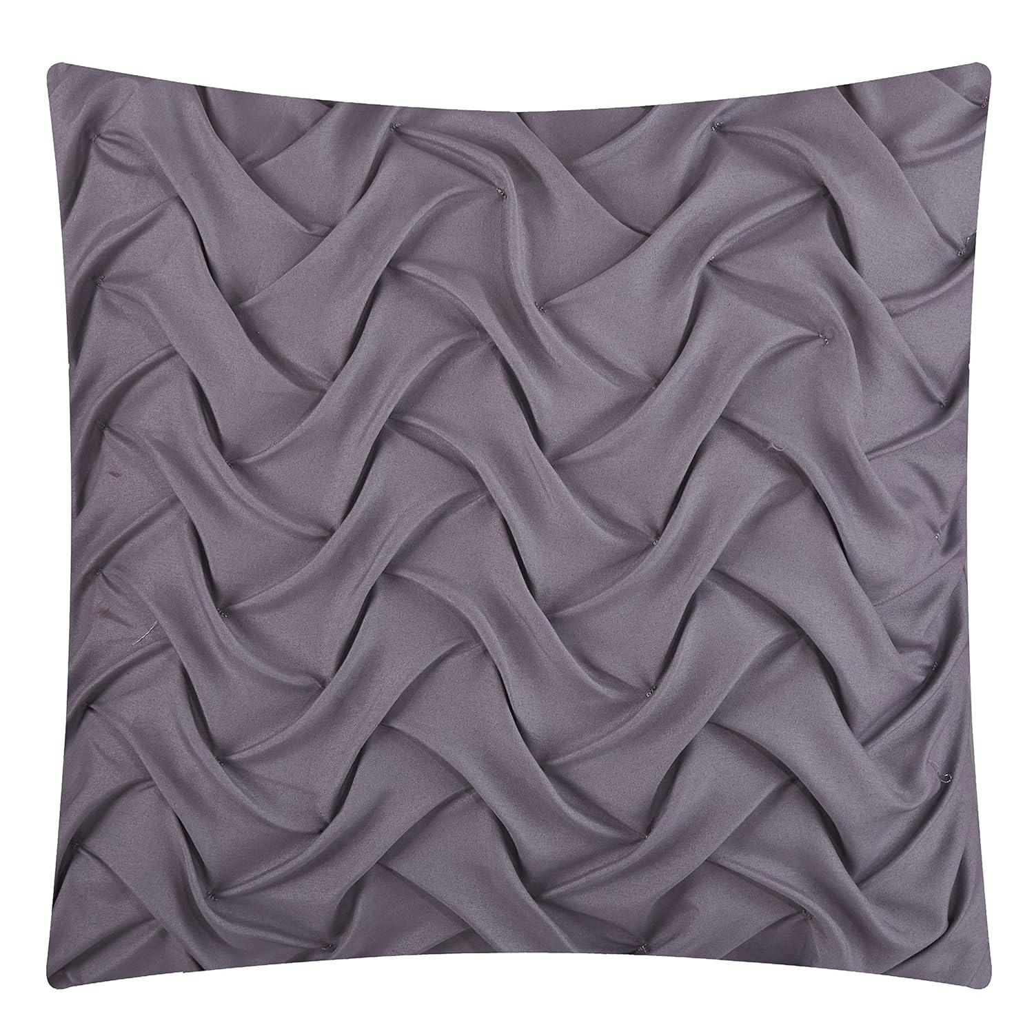 Clarion Pink 7 Piece Chic Striped Comforter Set
