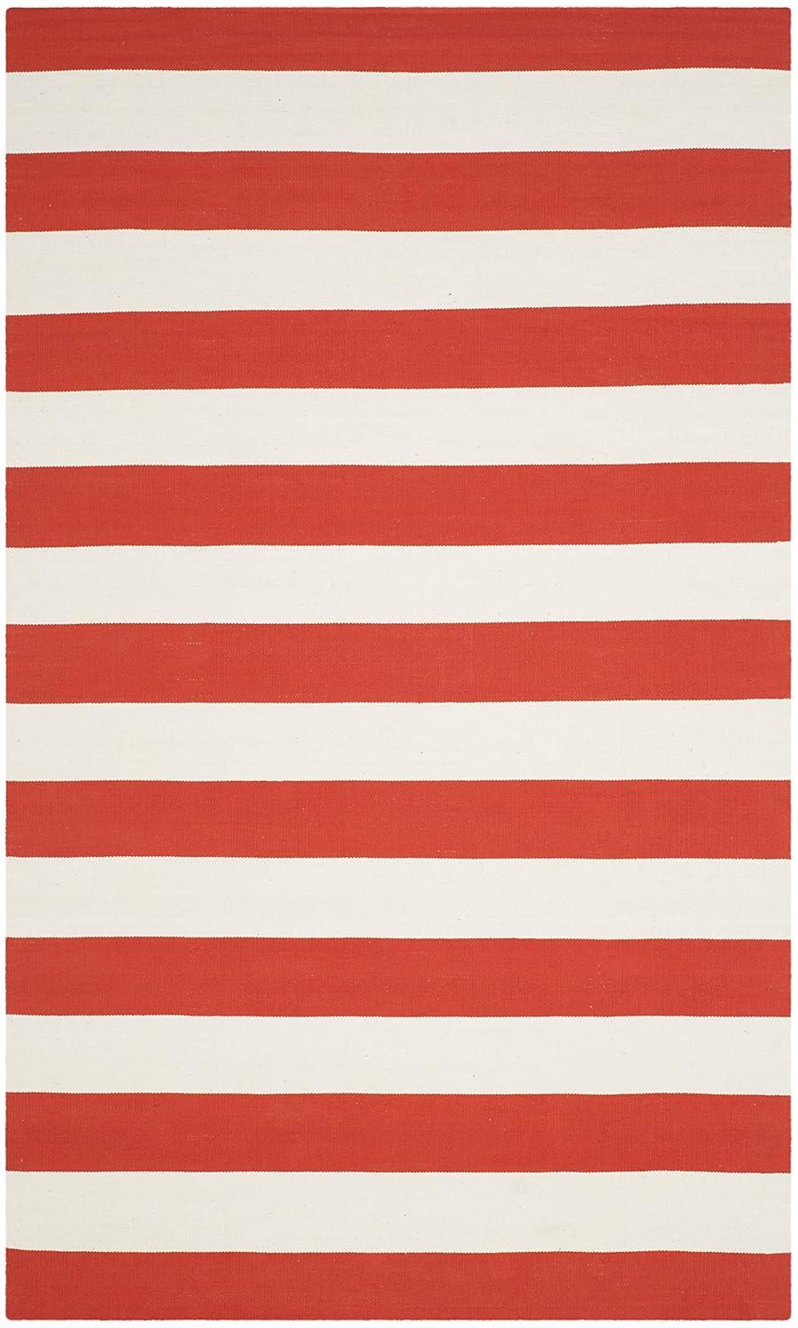 Montauk MTK712 Hand Woven Indoor Accent Rug - Rust/Ivory - 4'x6' - Safavieh