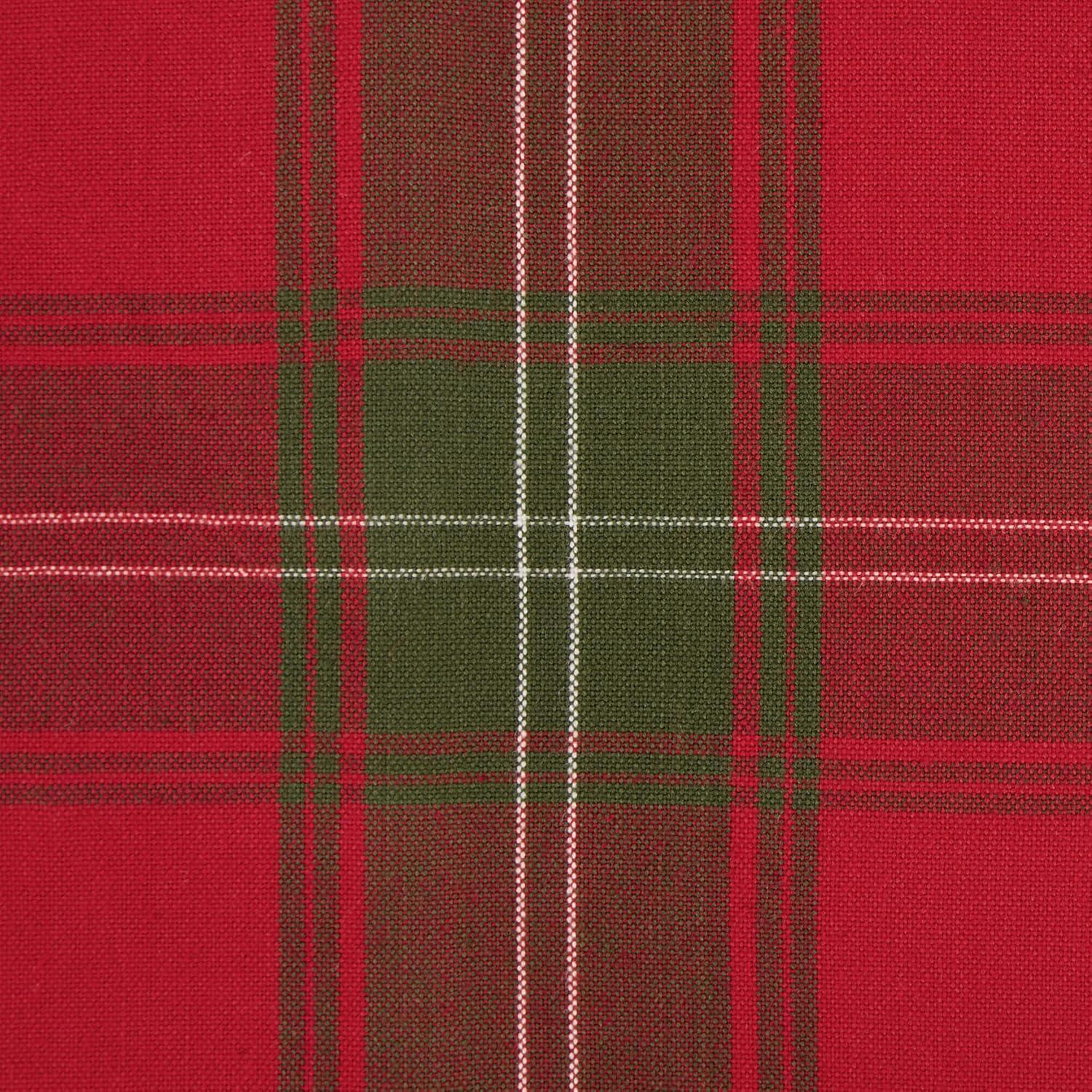 DII Asst Traditional Christmas Plaid Pillow Covers 18 x 18 Inch, 4 Pieces