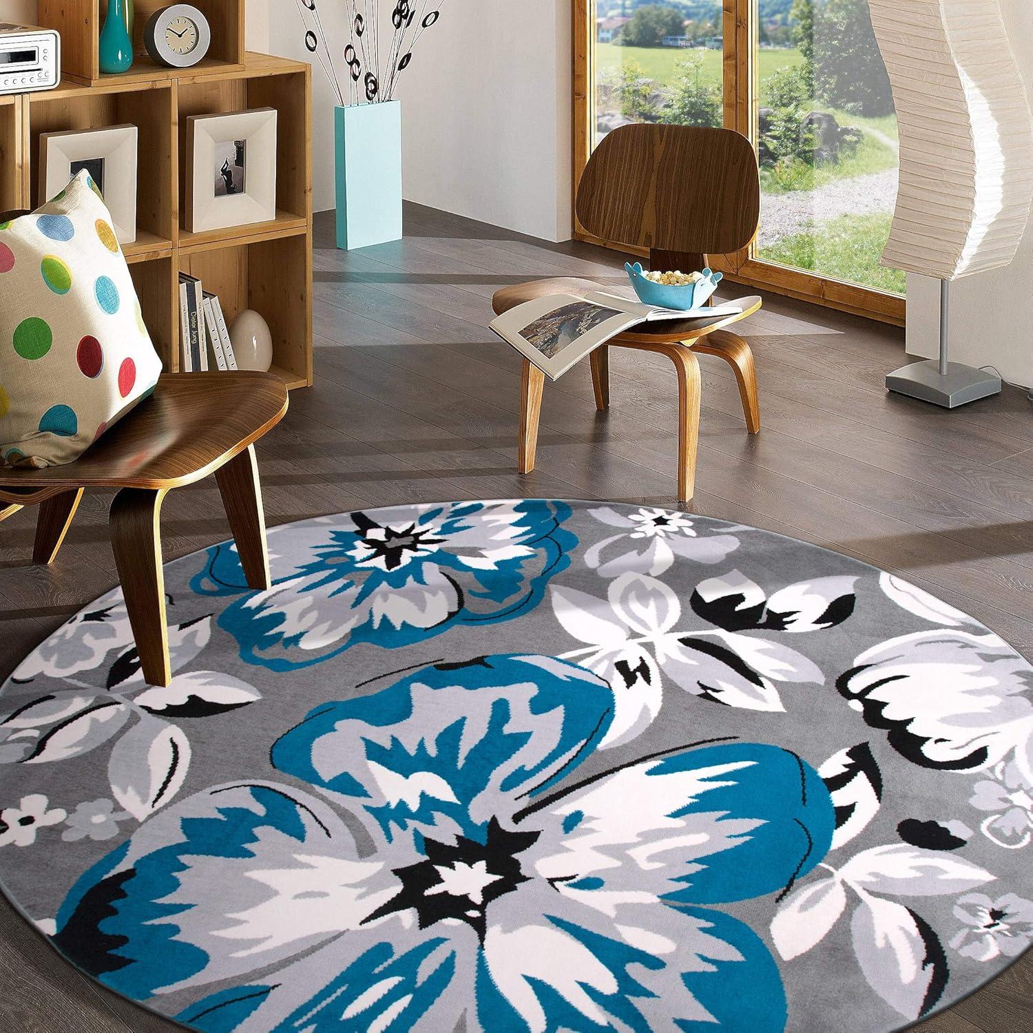 World Rug Gallery Modern Floral Desing Area Rug