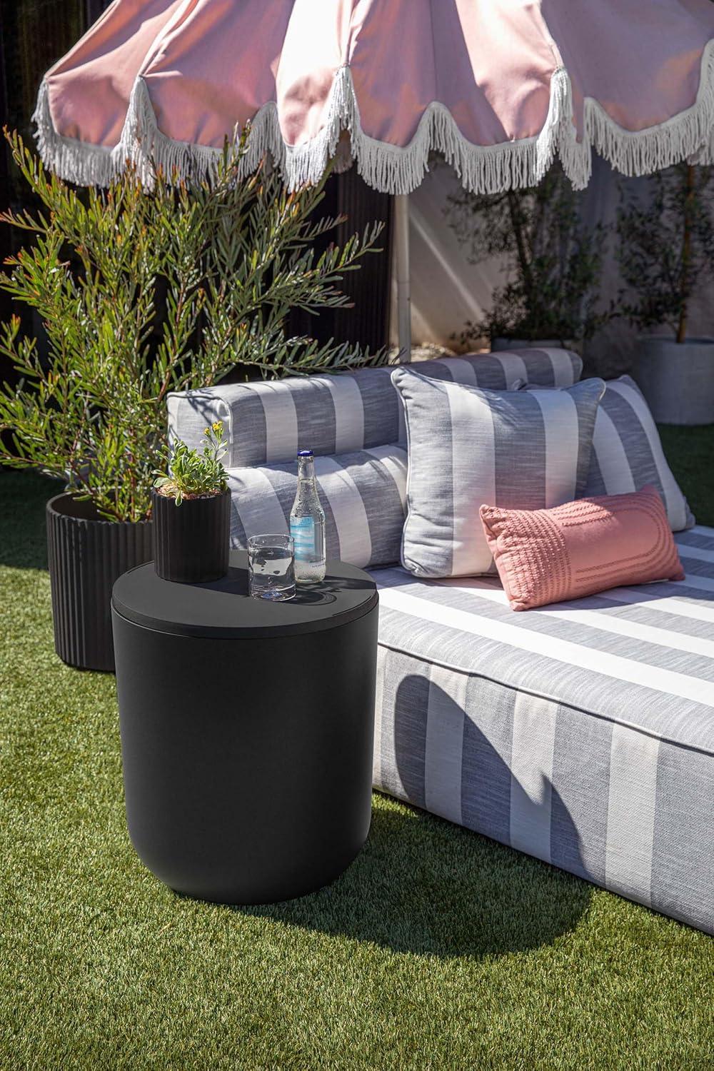 Veradek Kona Round Plastic Outdoor Side Table