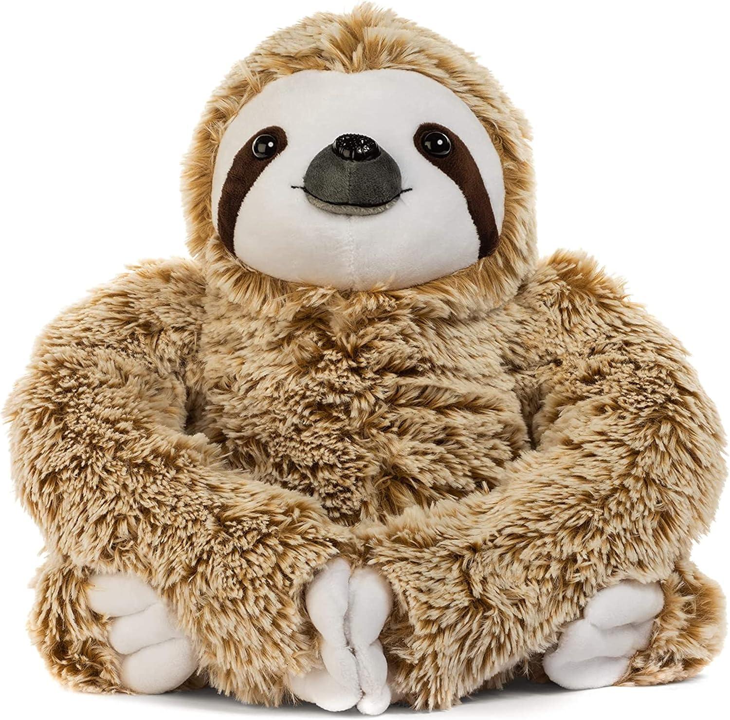 Sloth Stuffed Plush Toy Animal - Realistic, Cuddly Three Toed Sloth Stuffed Animal