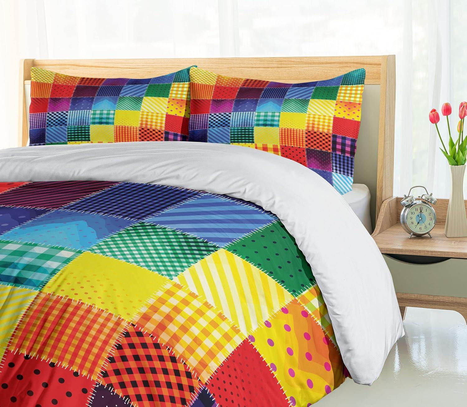 Farmhouse Modern & Contemporary Geometric Shapes Duvet Cover Set