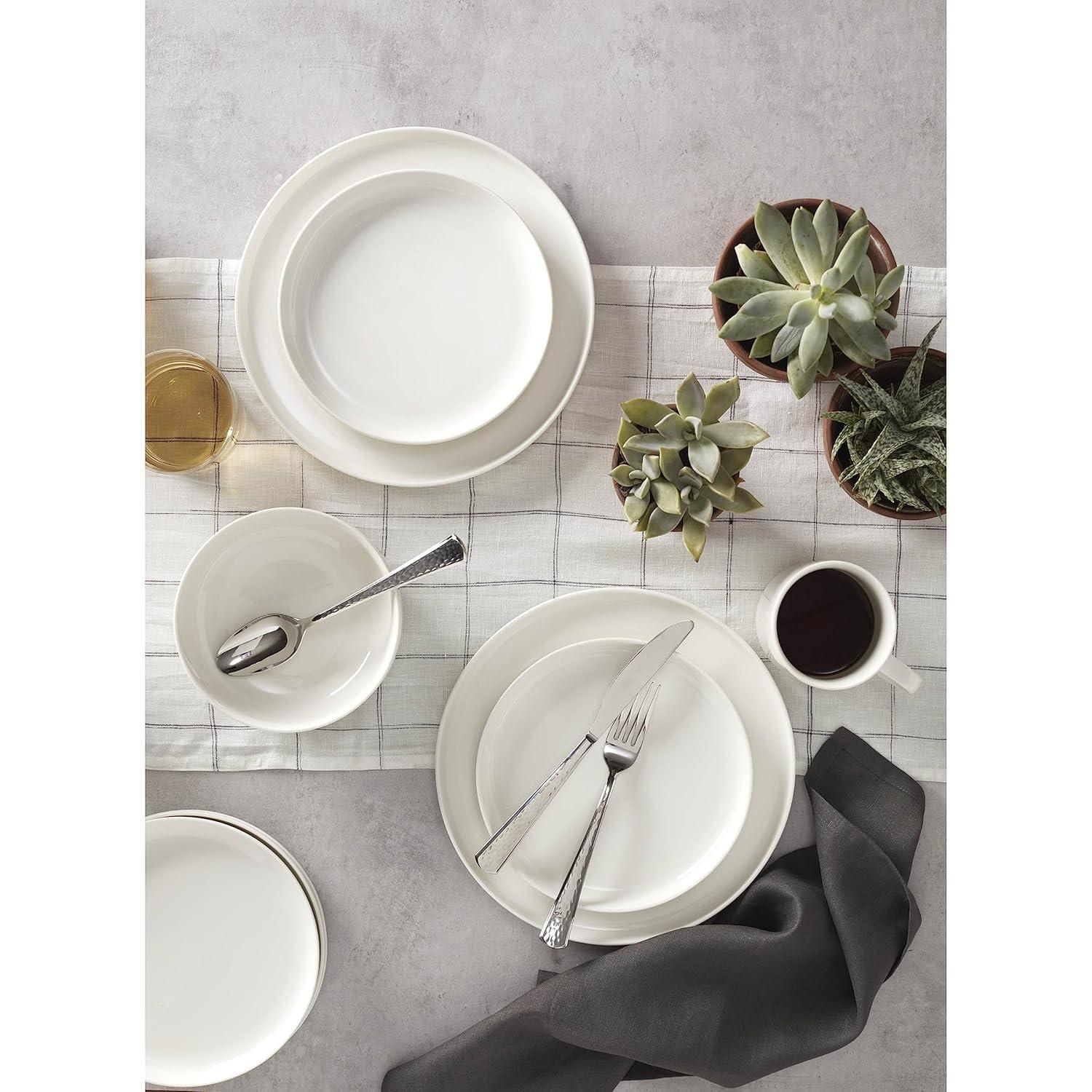 Oneida Entertain 365 24 Seven White 12 - Piece Dinnerware Set (Set of 4)