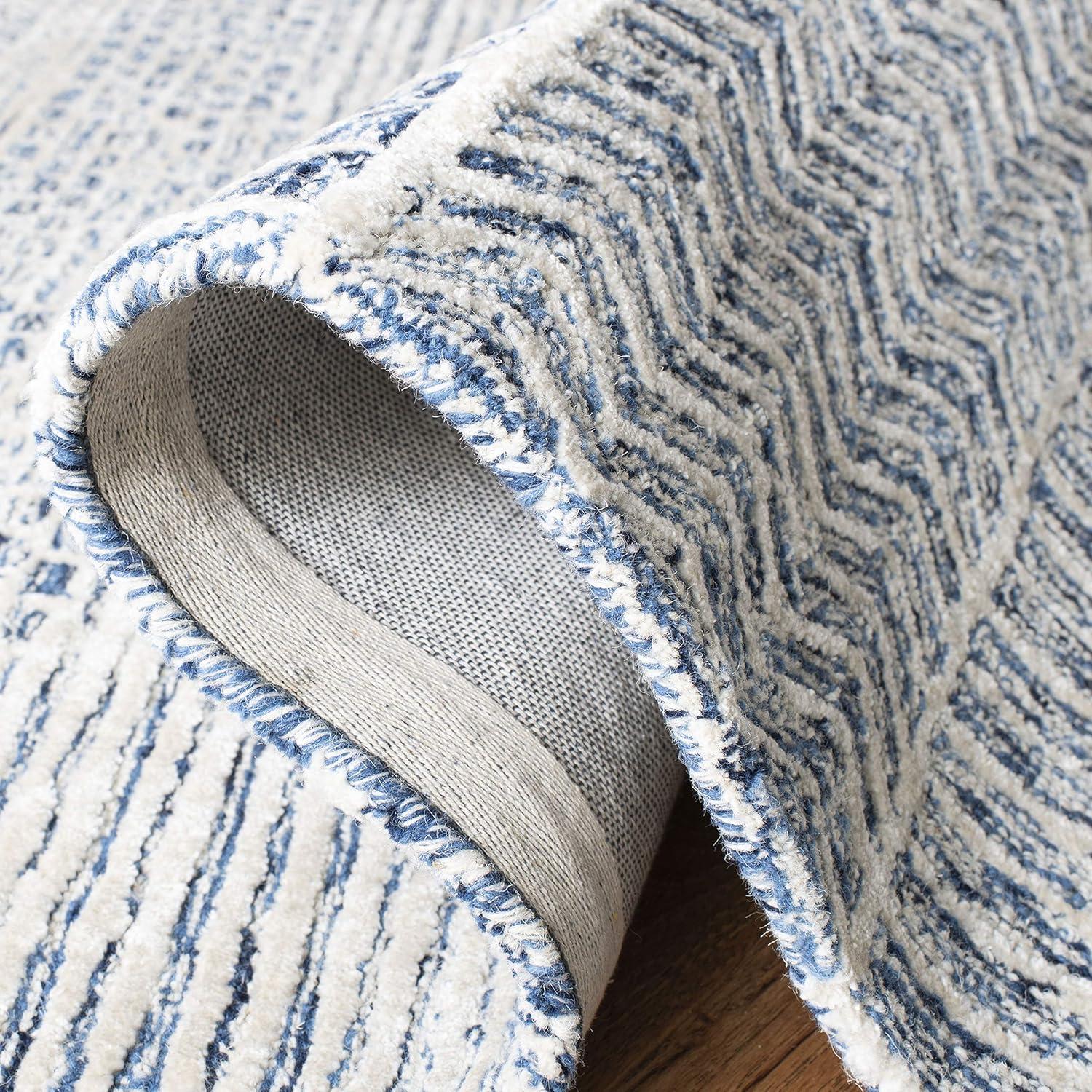 Glamour GLM538 Hand Tufted Indoor Accent Rug - Navy/Ivory - 3'x5' - Safavieh
