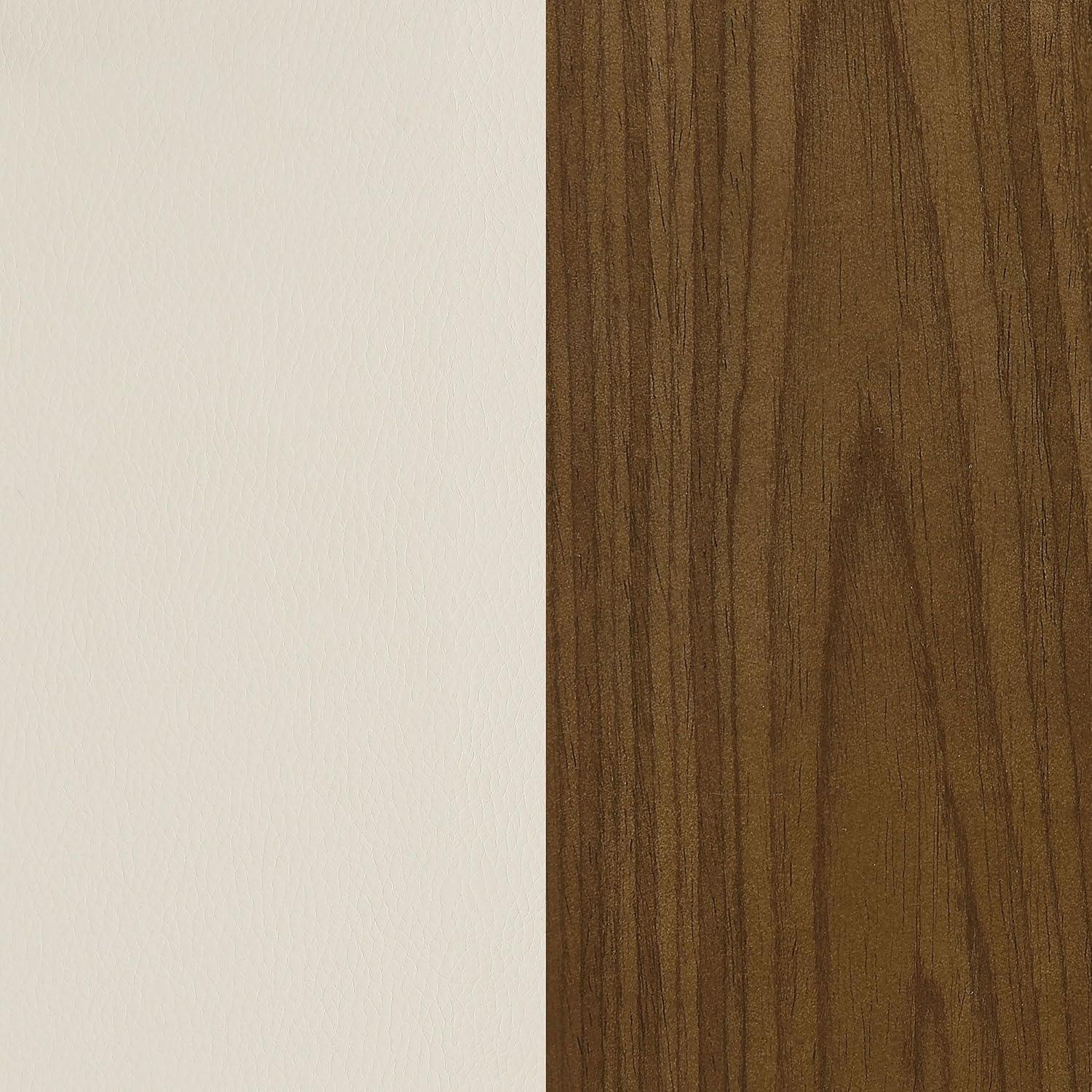 Ebern Designs Freidin Upholstered Swivel Bar Stool Walnut