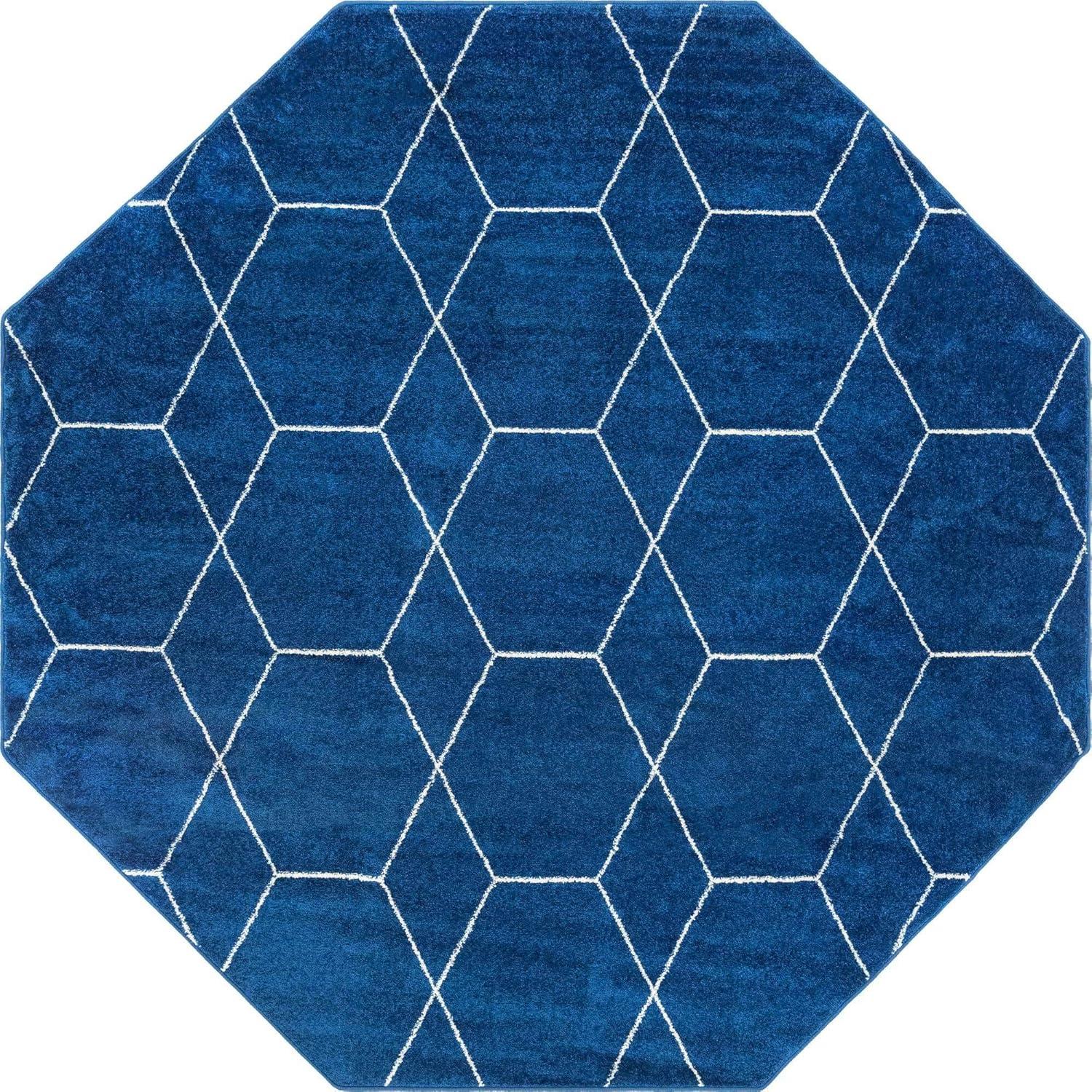 Unique Loom Trellis Frieze Geometric Trellis Indoor Woven Area Rug