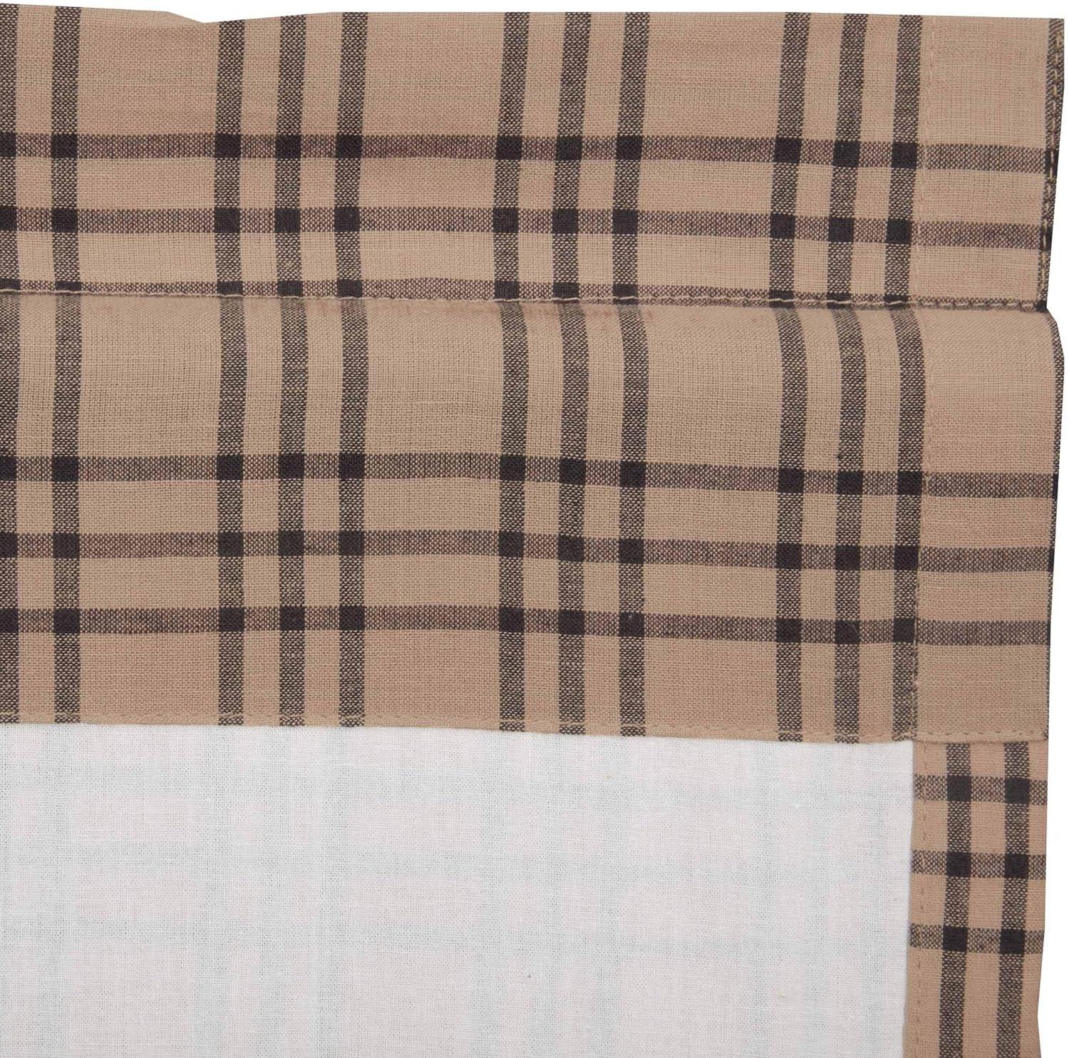 Sawyer Mill Charcoal Plaid Cotton Rod Pocket Valance