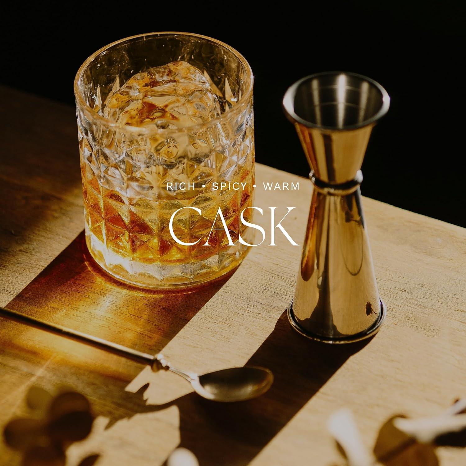 Smoky Cognac Leather Rose Reed Diffuser, 320ml