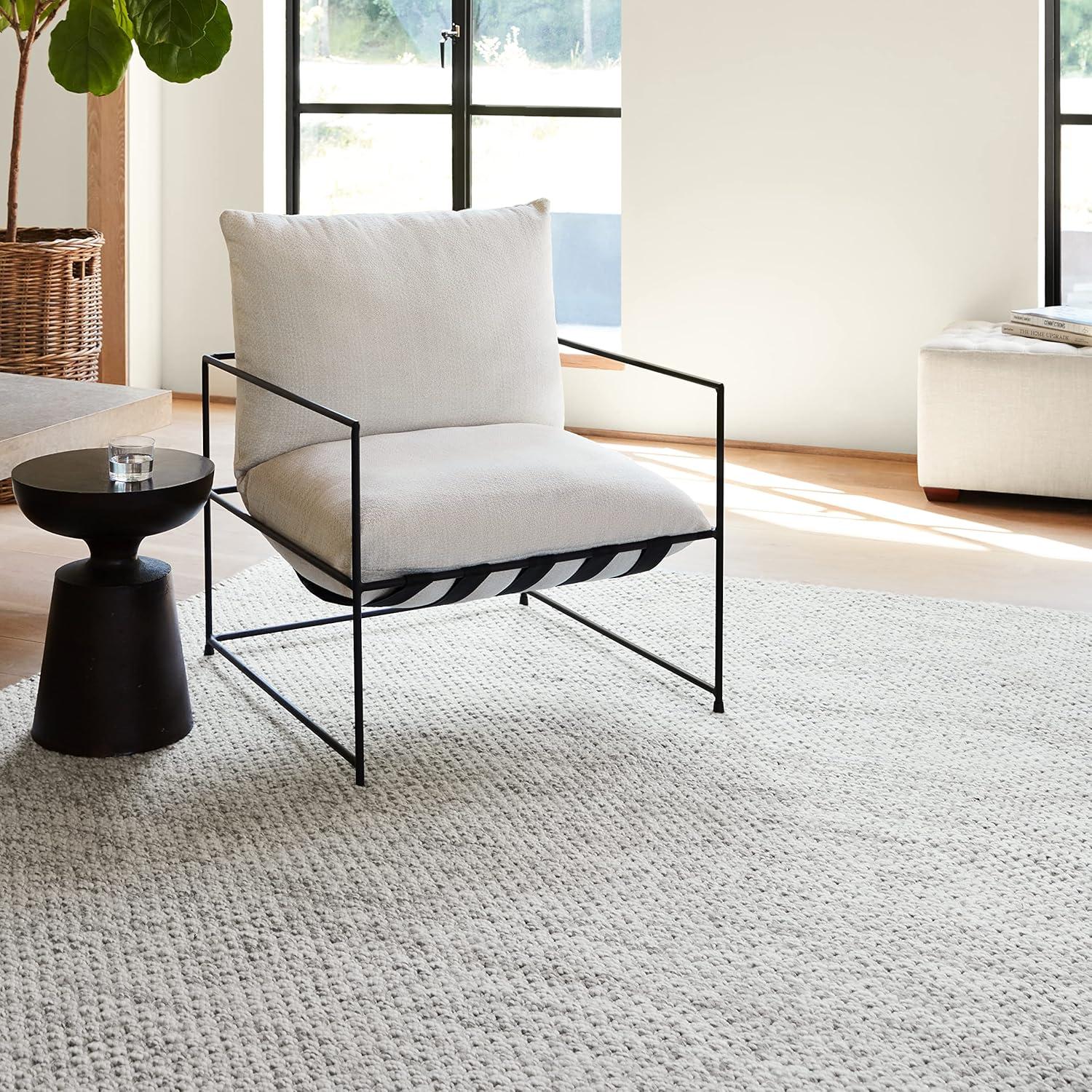 Jaipur Living Karlstadt Handmade Solid Taupe/White Area Rug (7'10"X9'10")