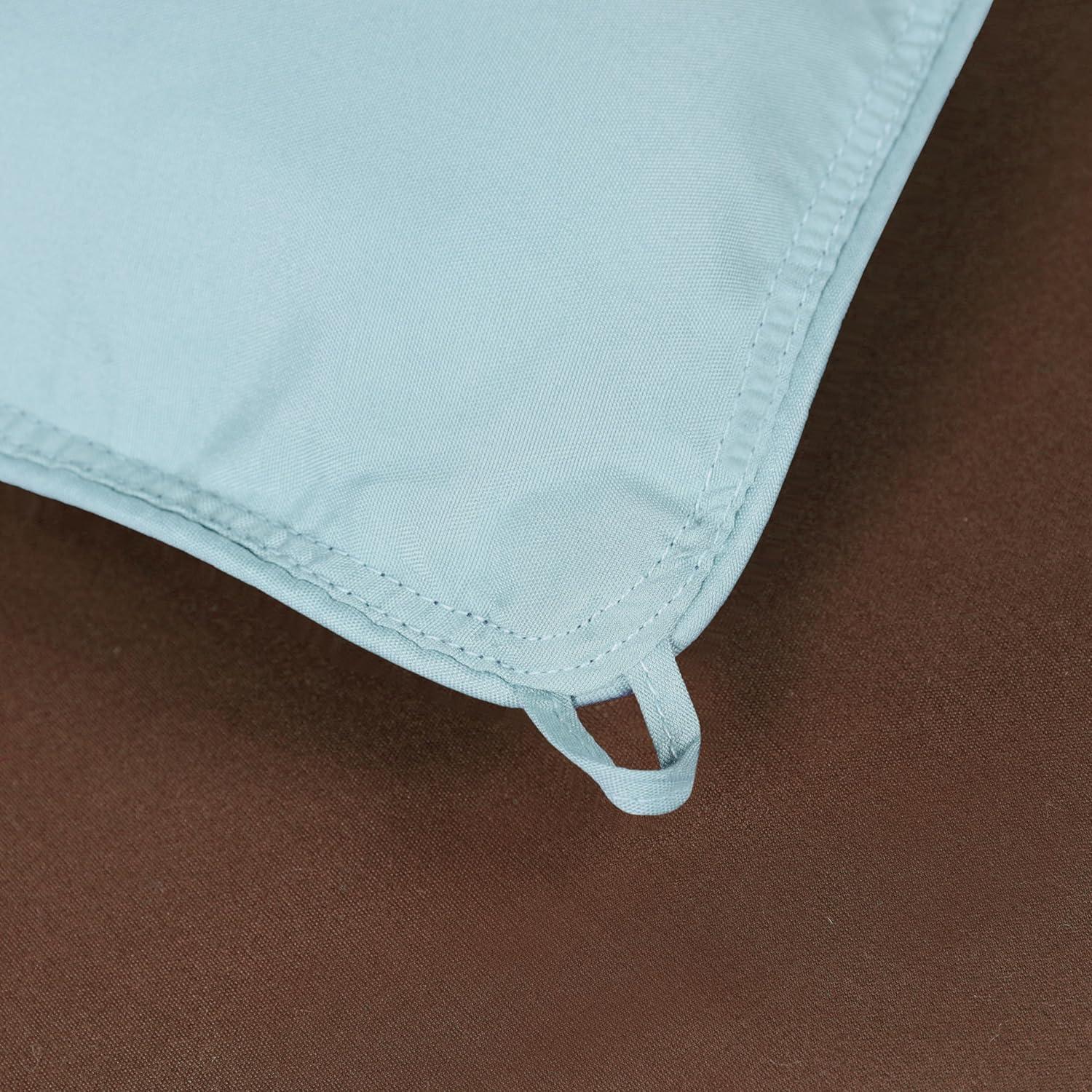 Superior Reversible Down Alternative Comforter, California King, Choco-Sky Blue