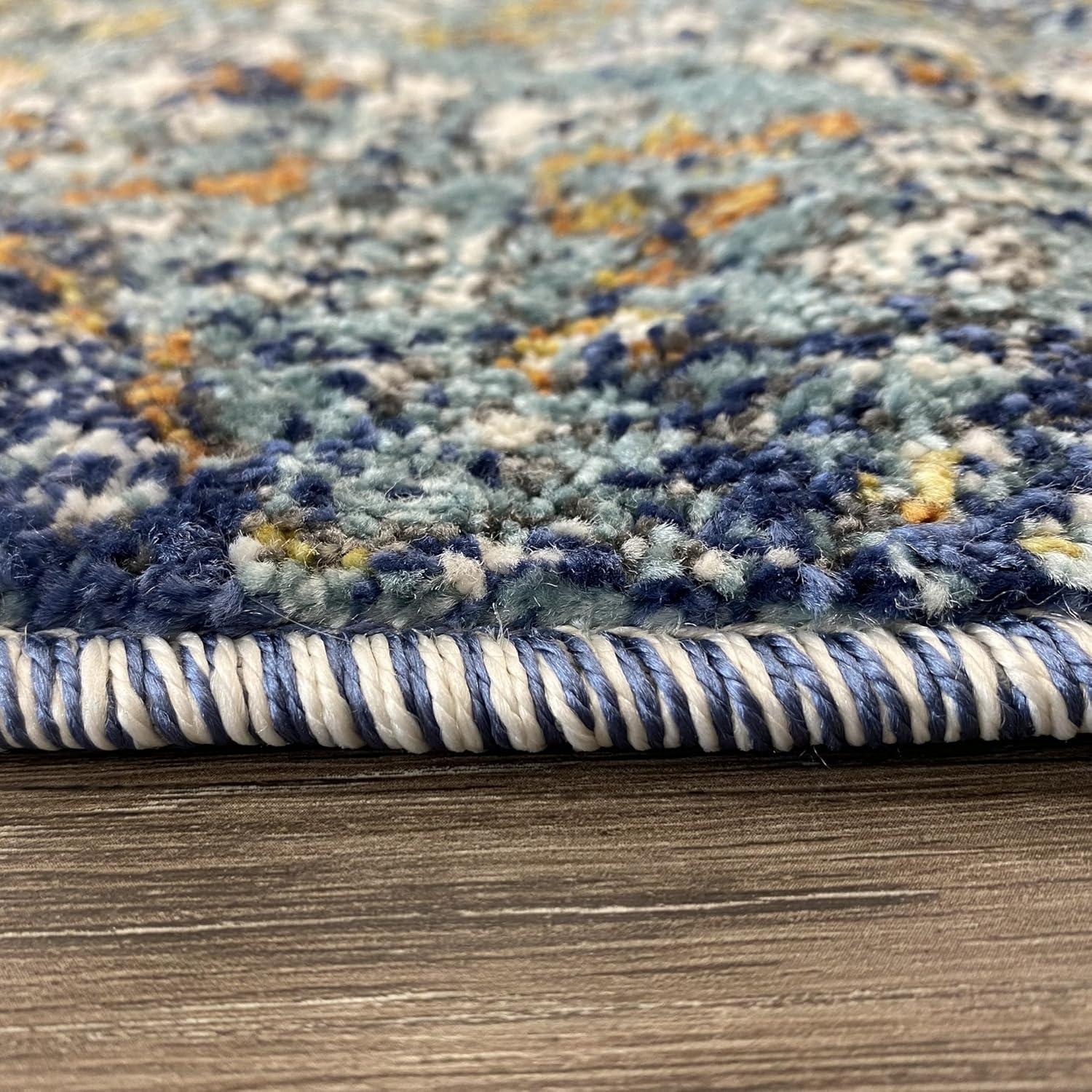 Luxe Weavers Victoria Collection Cream 4x5 Floral Area Rug