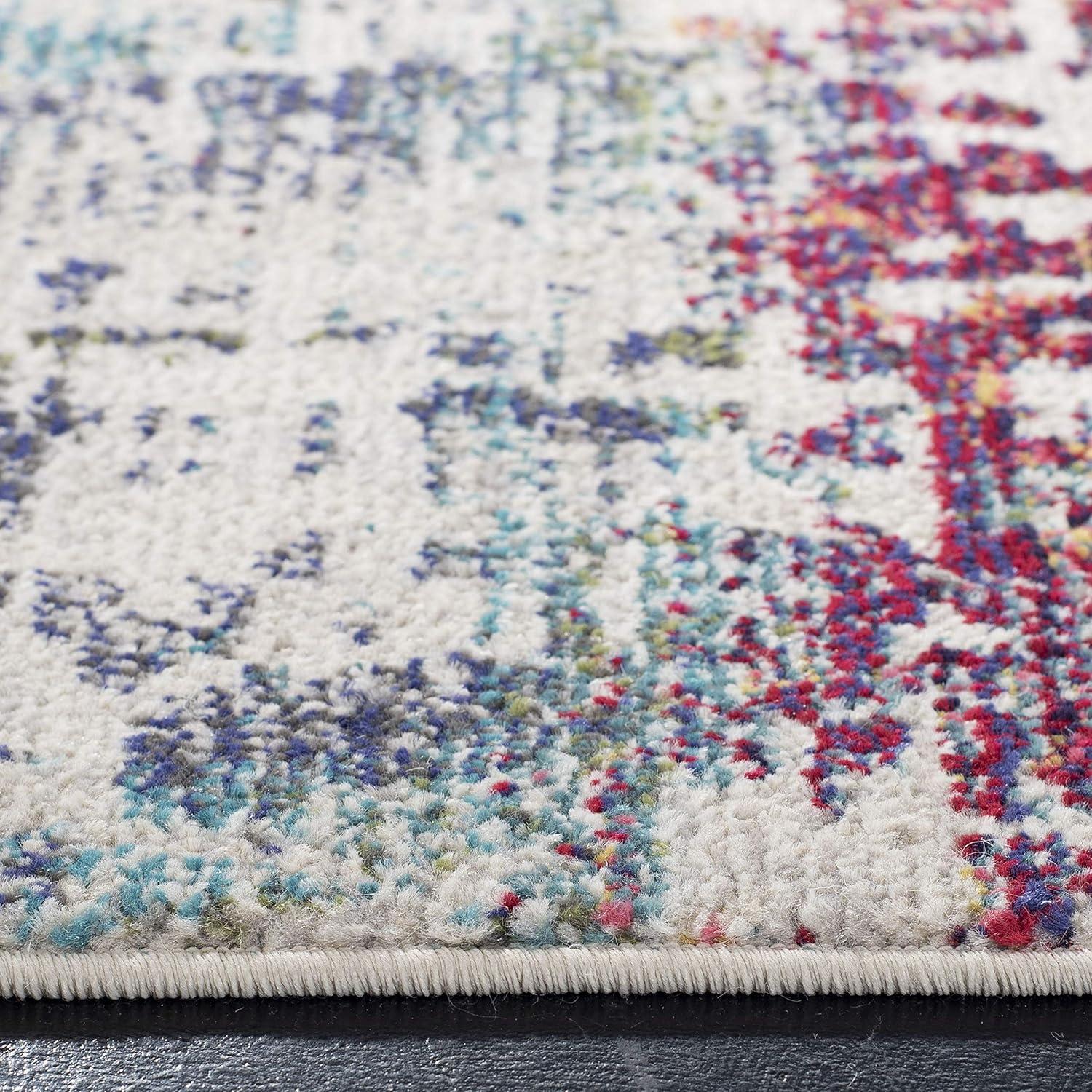 Madison MAD469 Power Loomed Indoor Area Rug - Blue/Green - 5'3"x7'6" - Safavieh