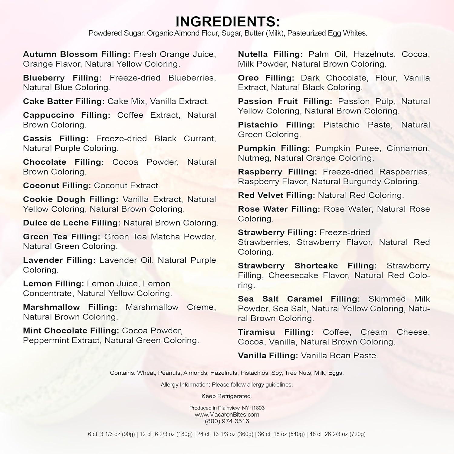 Macaron Bites Vanilla French Macarons, 12 Count