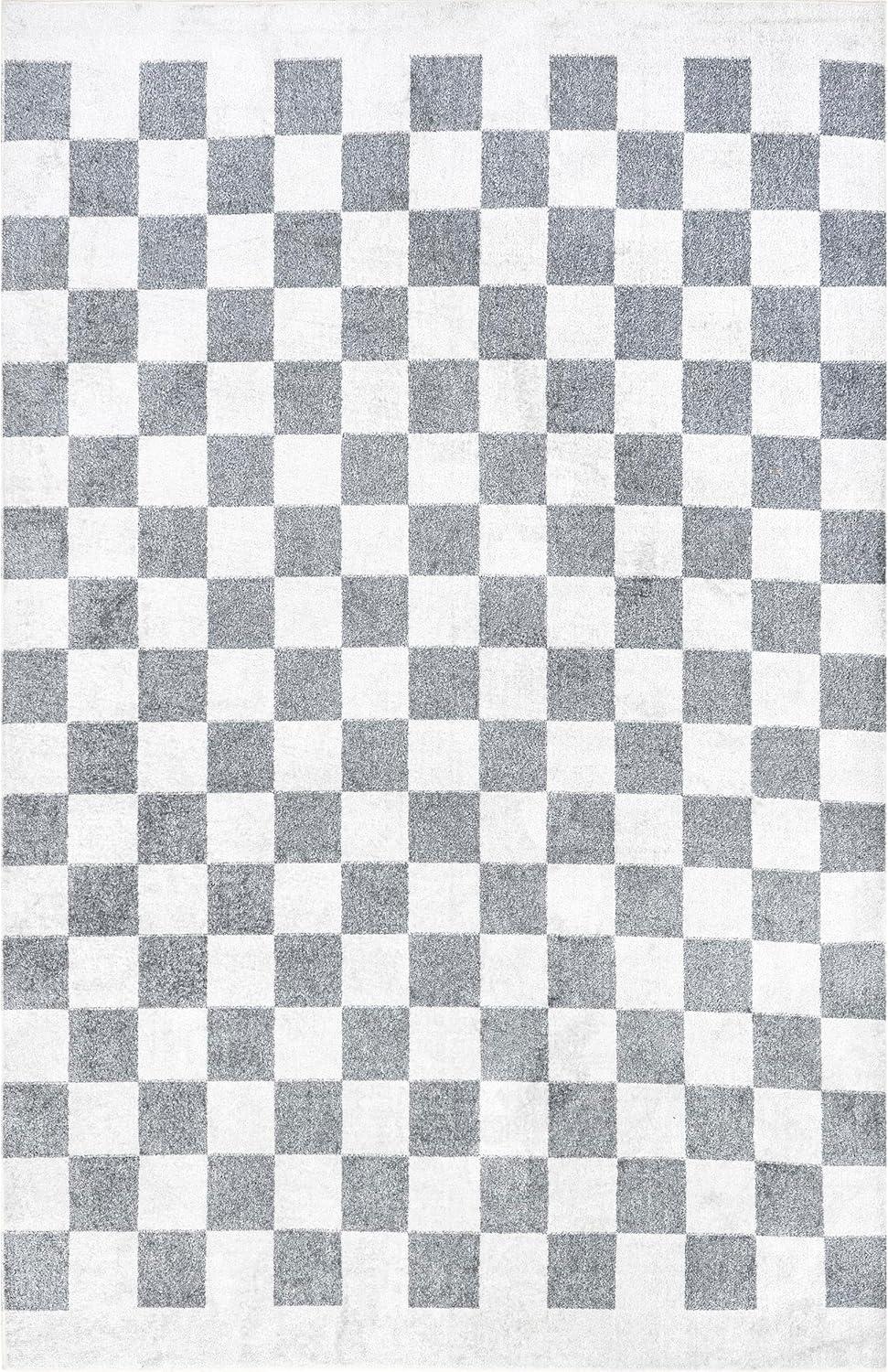 nuLOOM Naya Checkered Machine Washable Area Rug