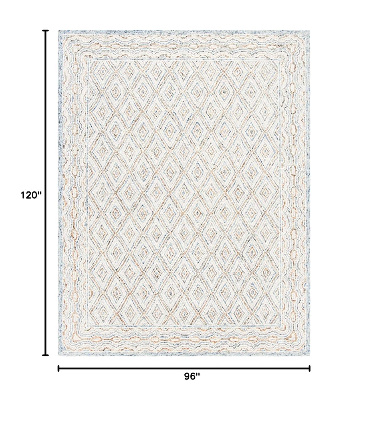 Capri CPR217 Hand Tufted Area Rug - Navy - 8'x10' - Safavieh.