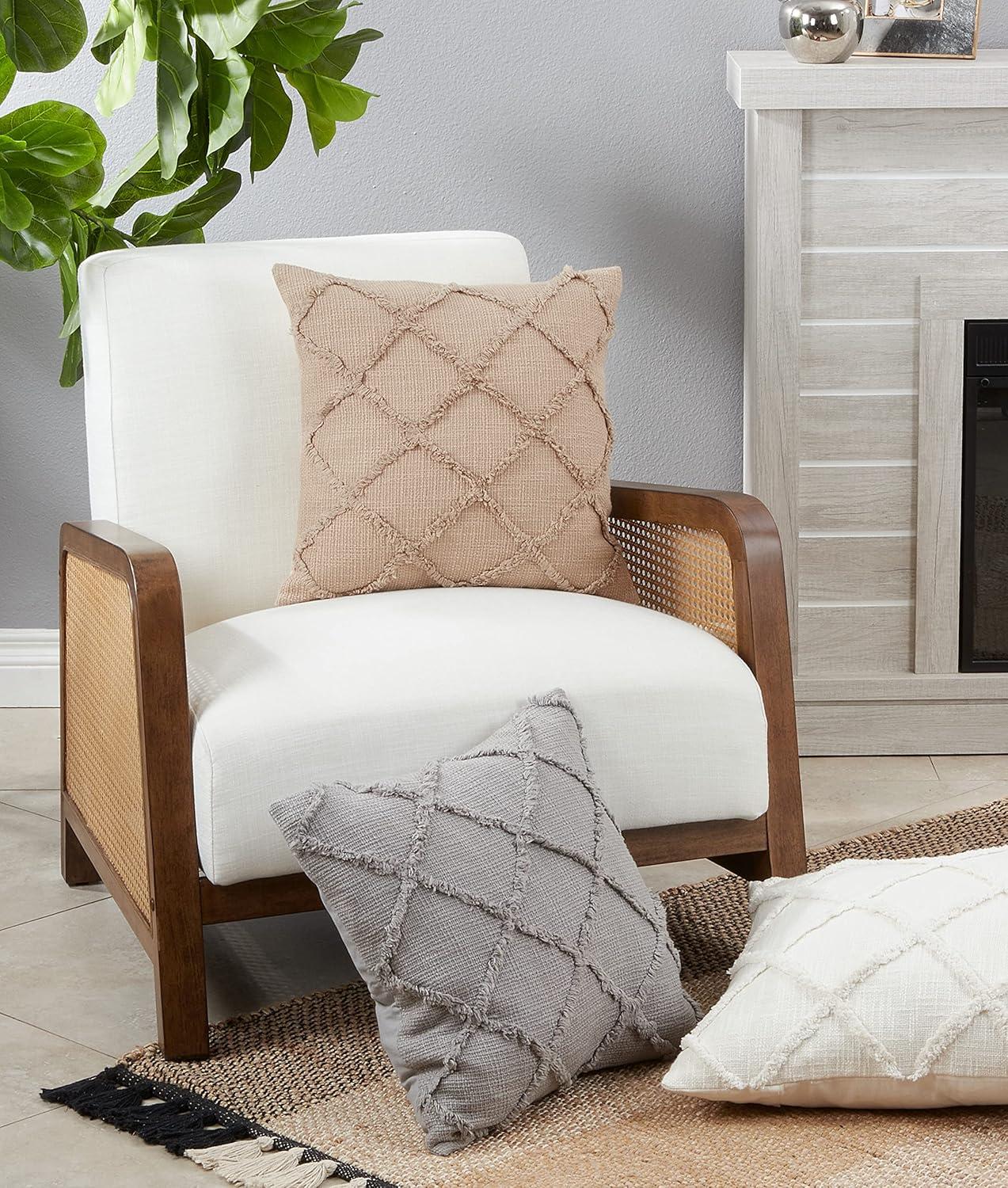 Iero Cotton Throw Pillow
