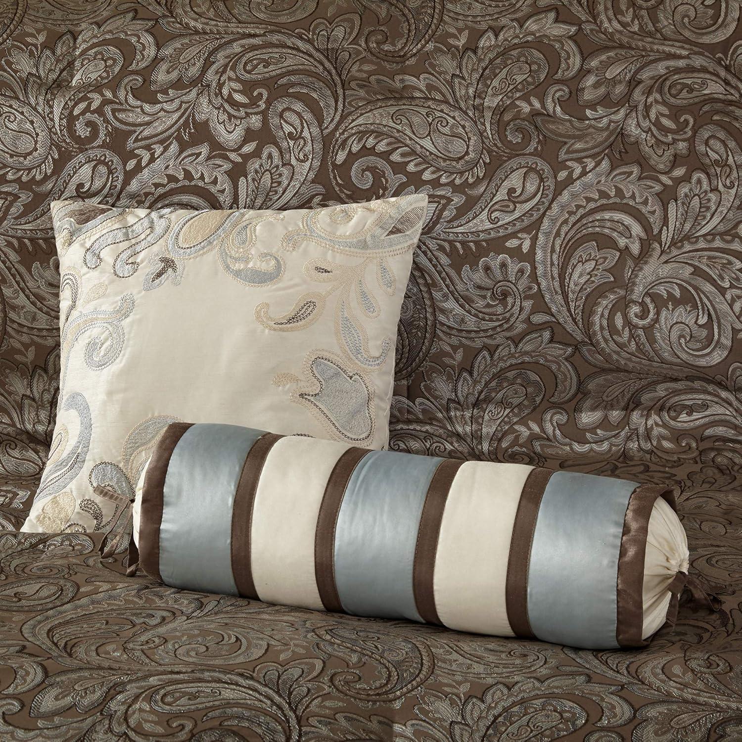 Madison Park Aubrey Paisley Jacquard Duvet Cover Set