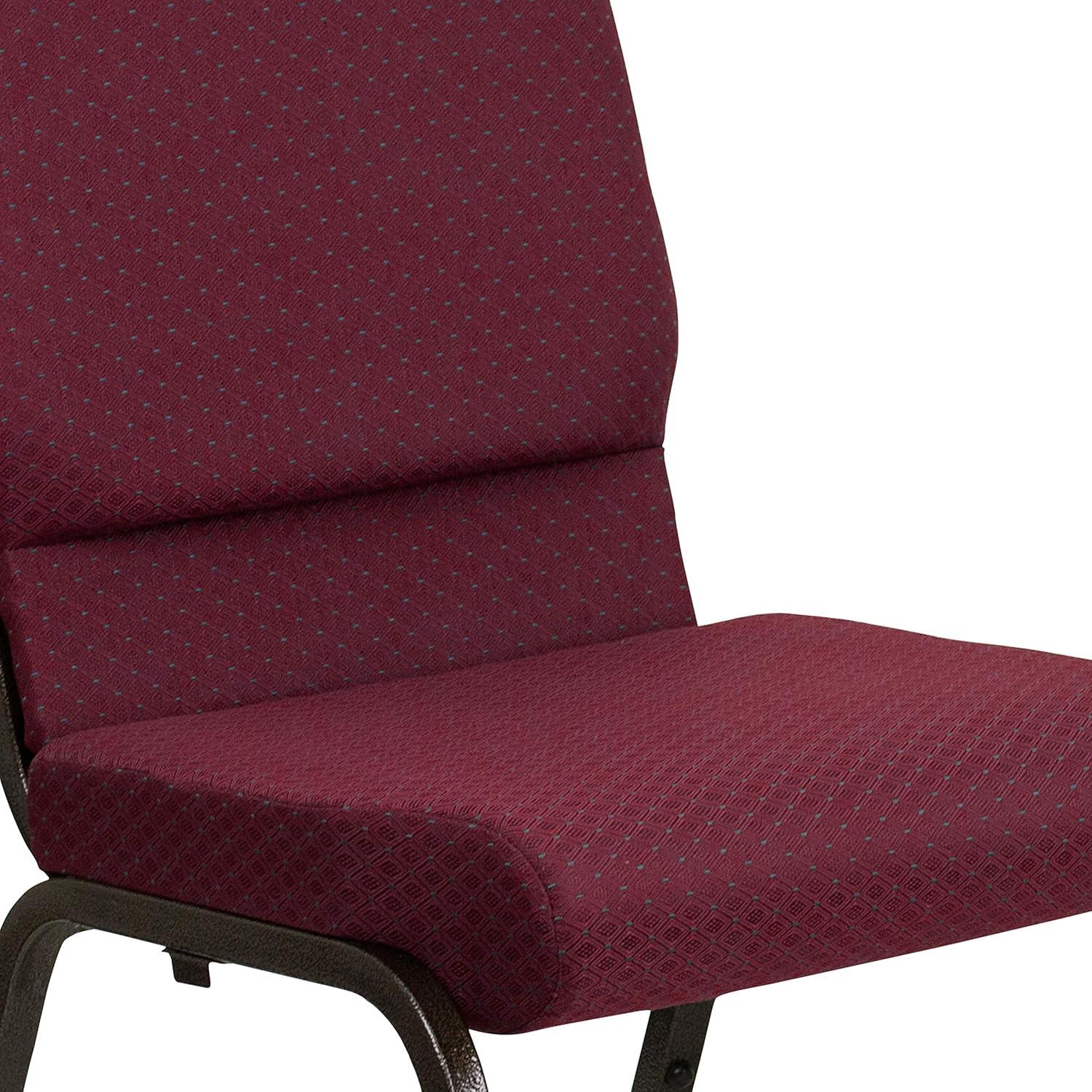 Flash Furniture Rayleigh Stackable Faux Leather Seat Waiting Room Chair with Metal Frame