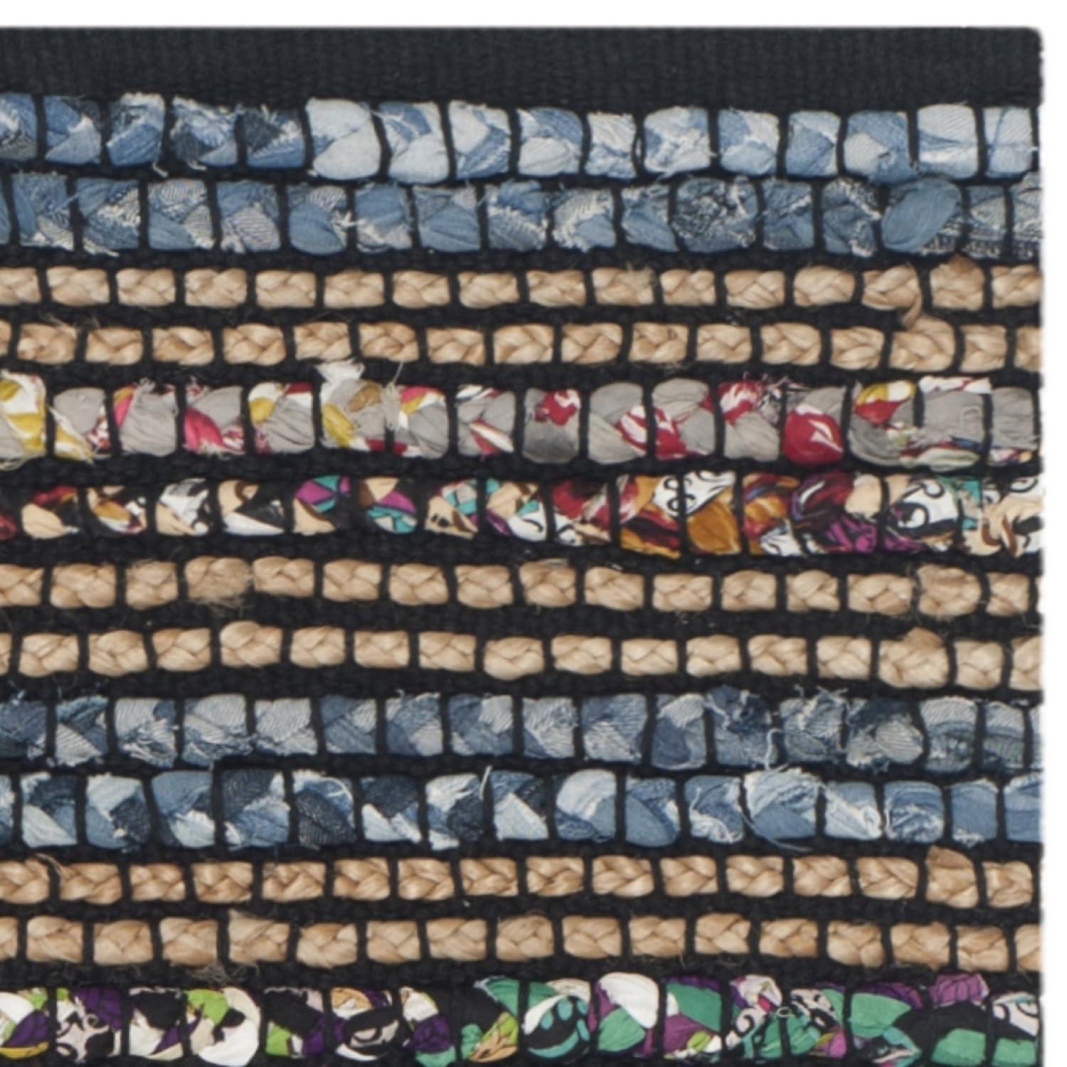 Cape Cod CAP361 Hand Woven Area Rug - Blue/Multi - 4'x4' - Safavieh.