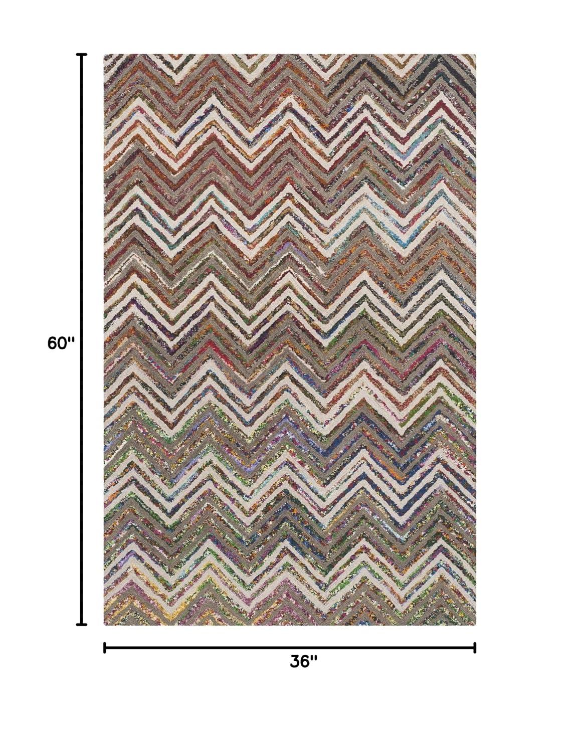 Nantucket NAN601 Hand Tufted Area Rug - Beige/Grey - 3'x5' - Safavieh.